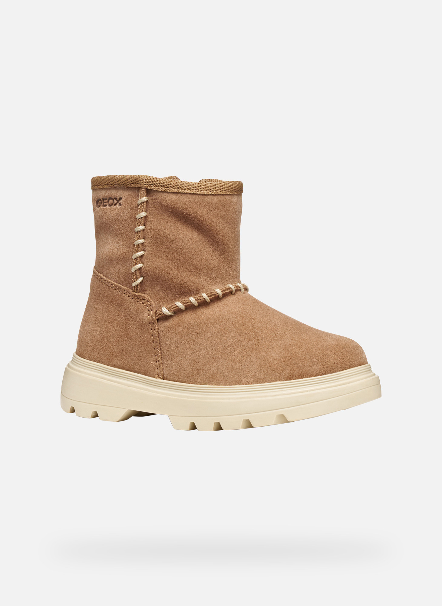 Bottes Geox Modèle B Kiddartah Girl Couleur Brun Clair GEOX