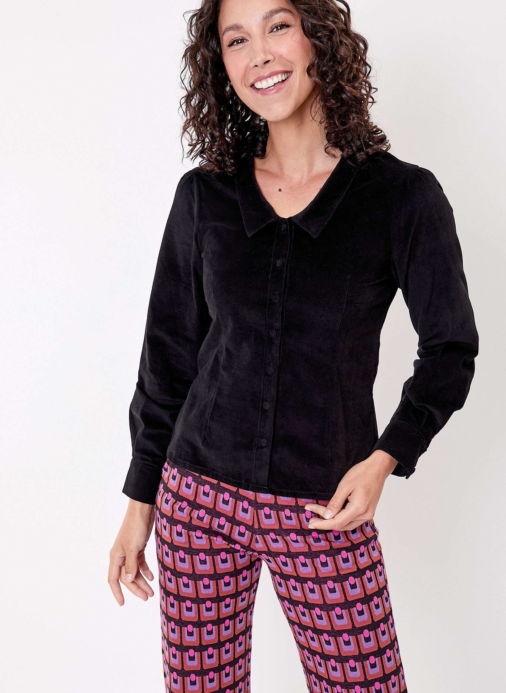 Veste Chemise Femme Velours Côtelé Oversize - Manteau Coton Décontracté Manches Longues Avec Poches, Style Vintage Automne Hiver