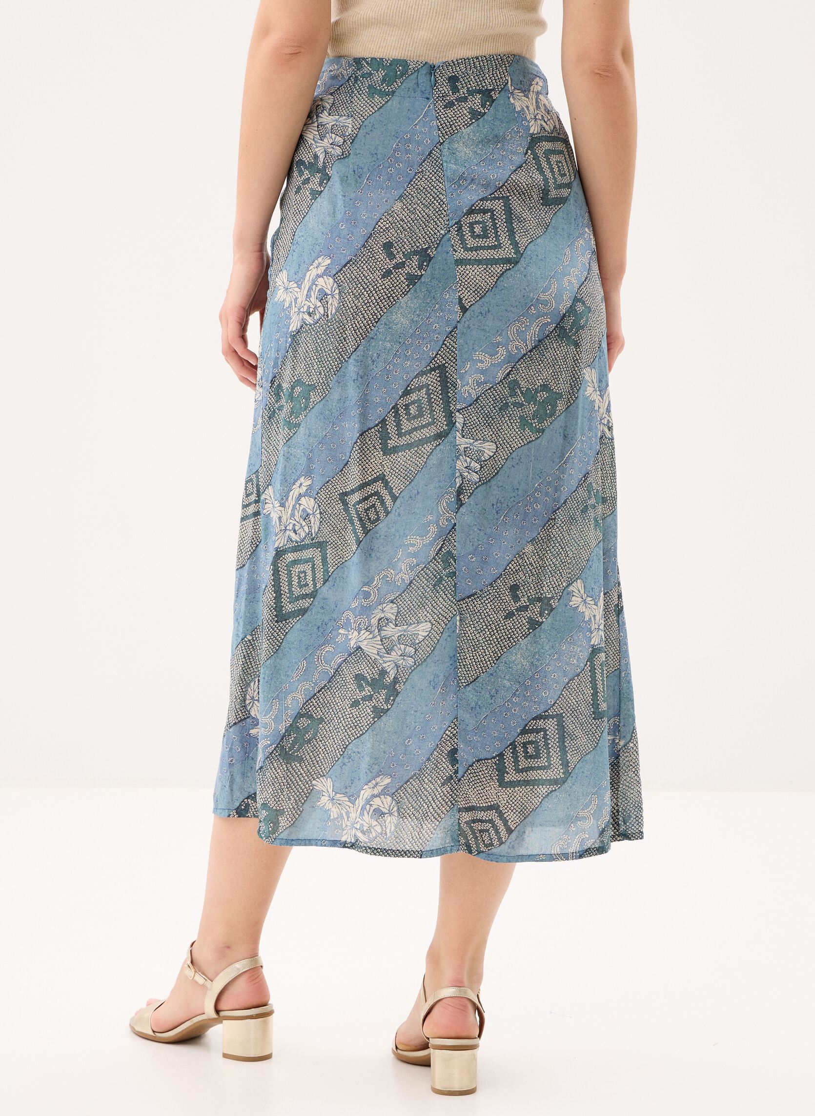 Midi-Röcke Nara damen blau Maison Hotel Midi-Röcke Nara damen blau Indigo Bloom