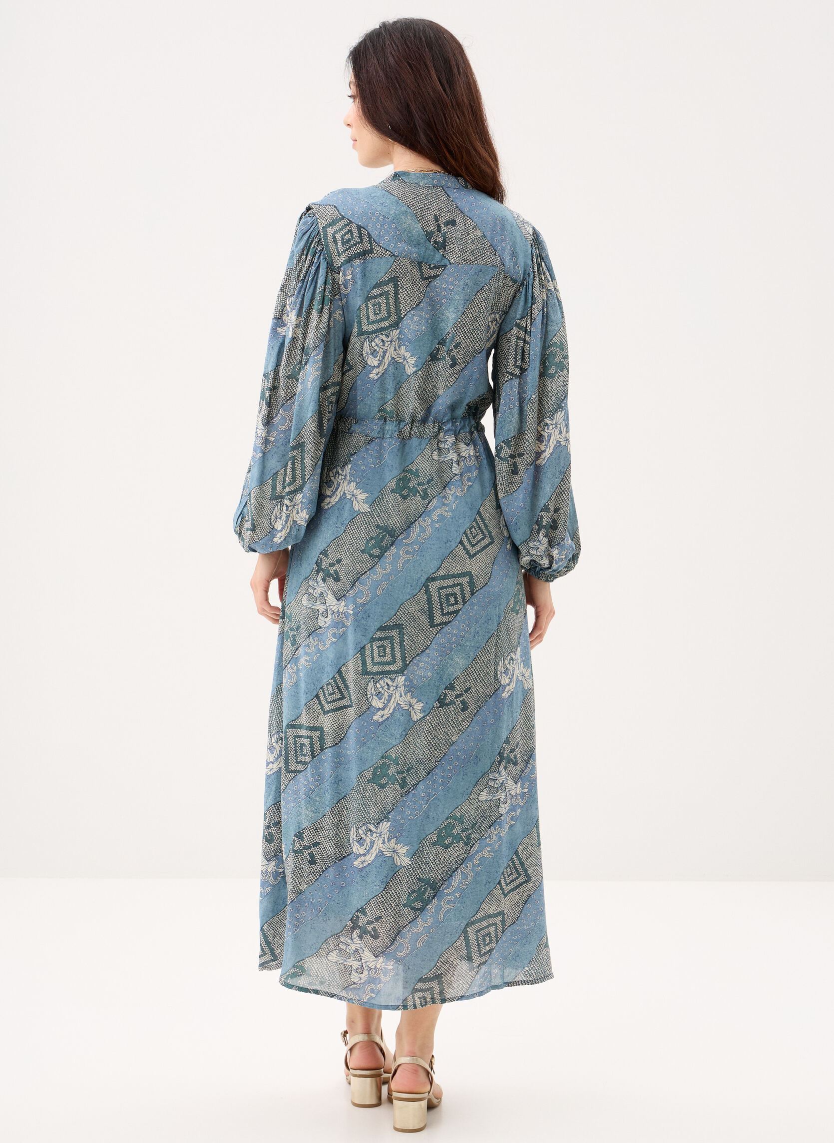 Jurken Noor dames blauw Maison Hotel Jurken Noor dames blauw Indigo Bloom