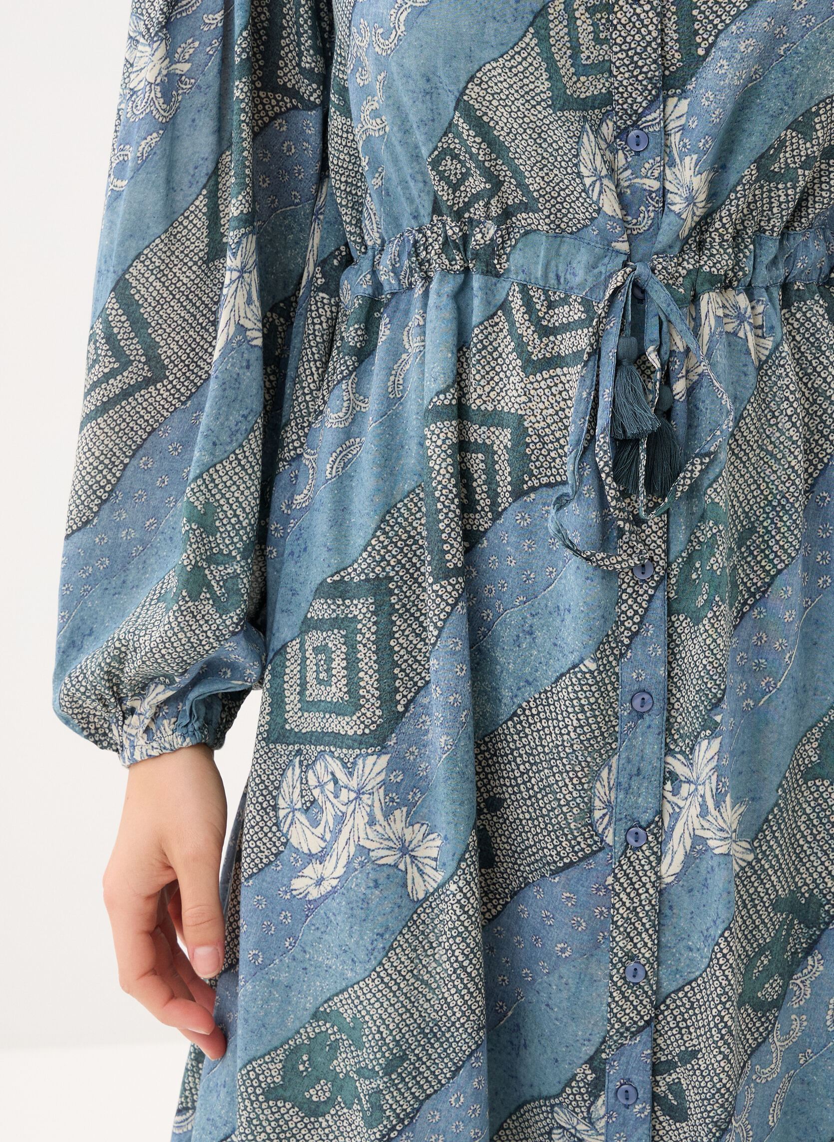 Jurken Noor dames blauw Maison Hotel Jurken Noor dames blauw Indigo Bloom