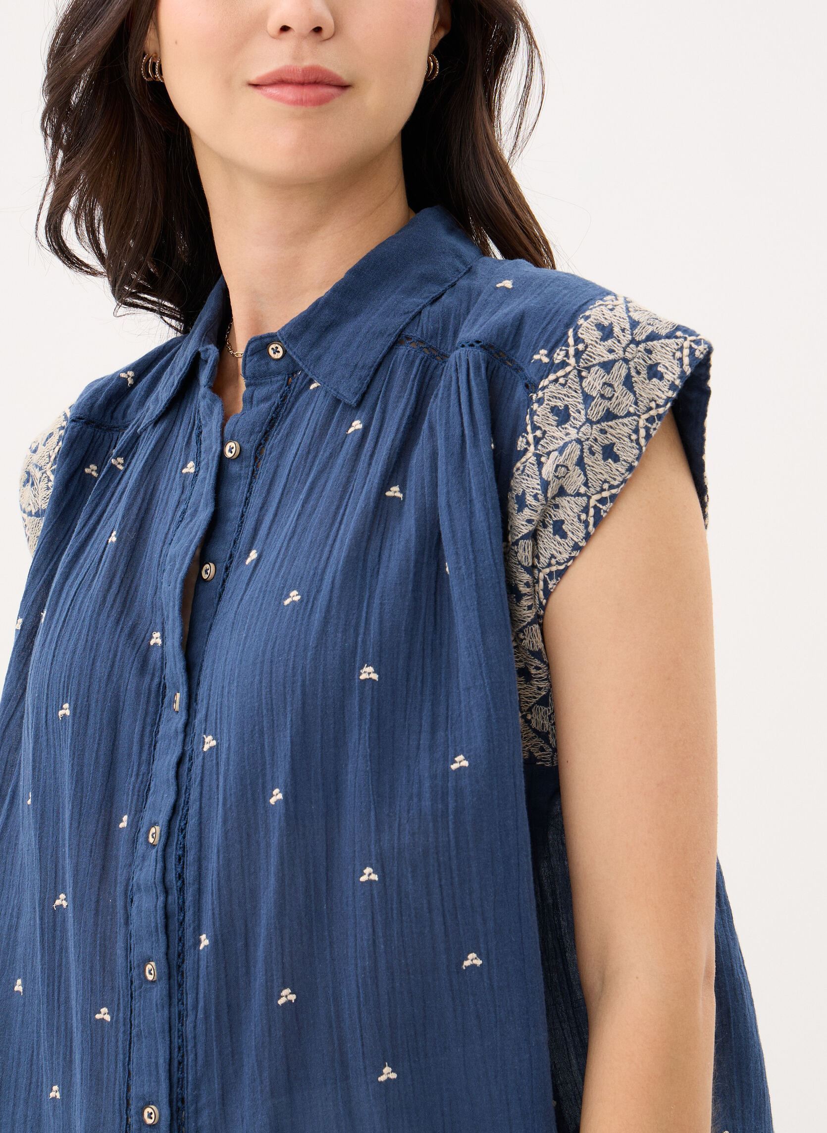 Hemden Karina chemise damen blau Maison Hotel Hemden Karina chemise damen blau Deep River