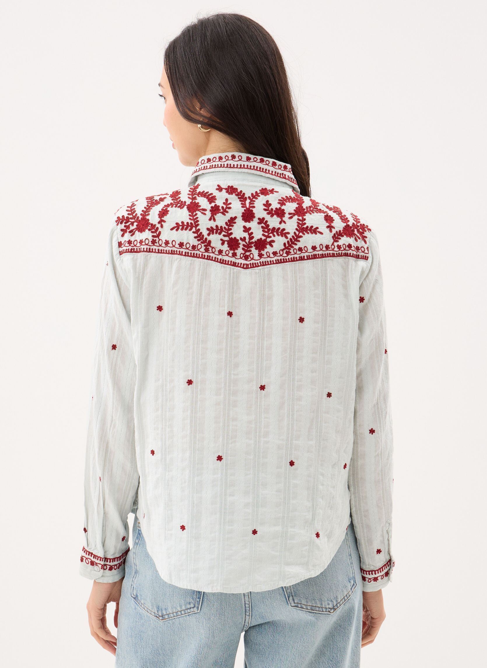 Chemises Salinger femme blanc Maison Hotel Chemises Salinger femme blanc Blue Paprika