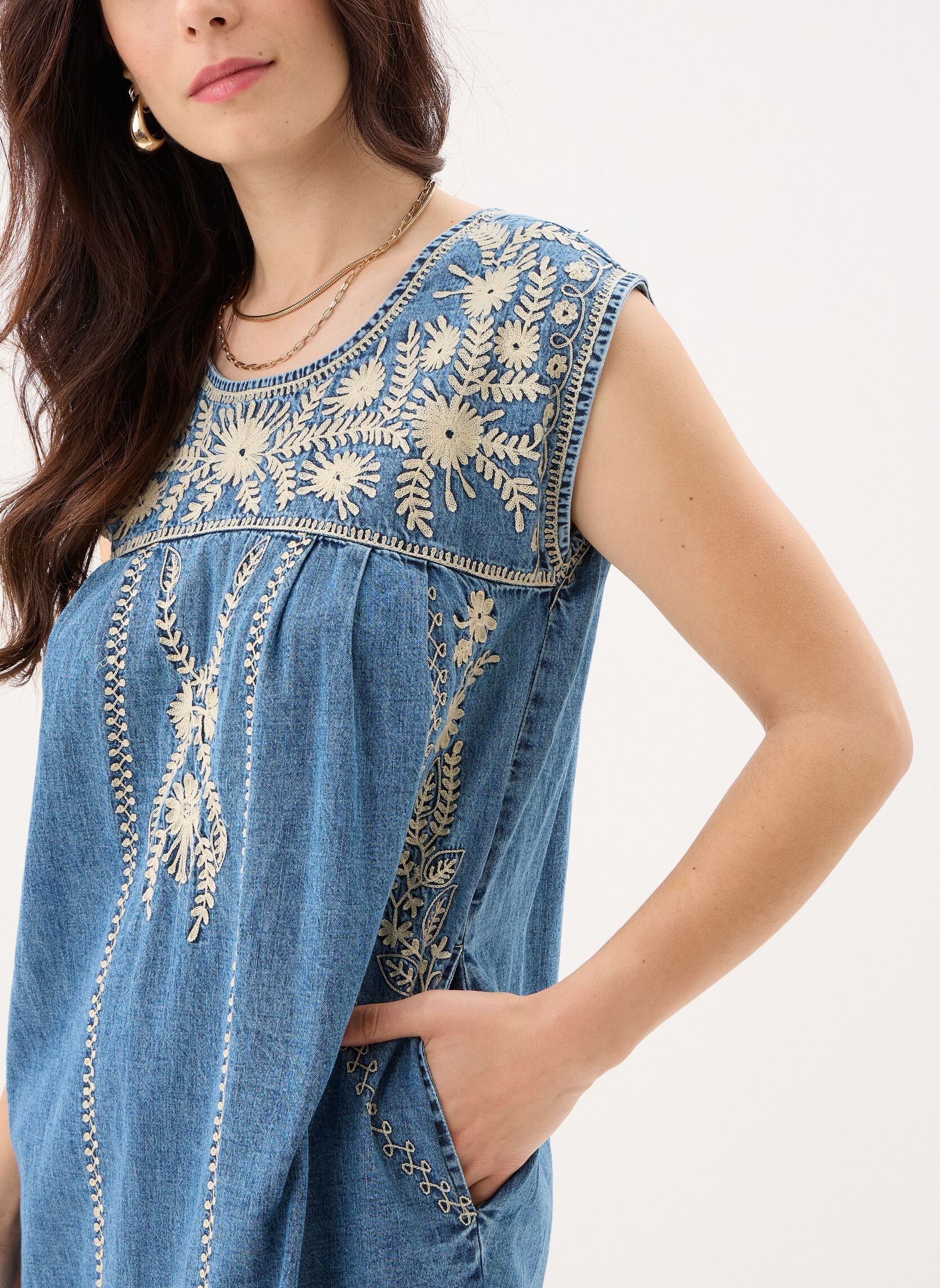 Kleider Sylvie damen blau Maison Hotel Kleider Sylvie damen blau Blue haze