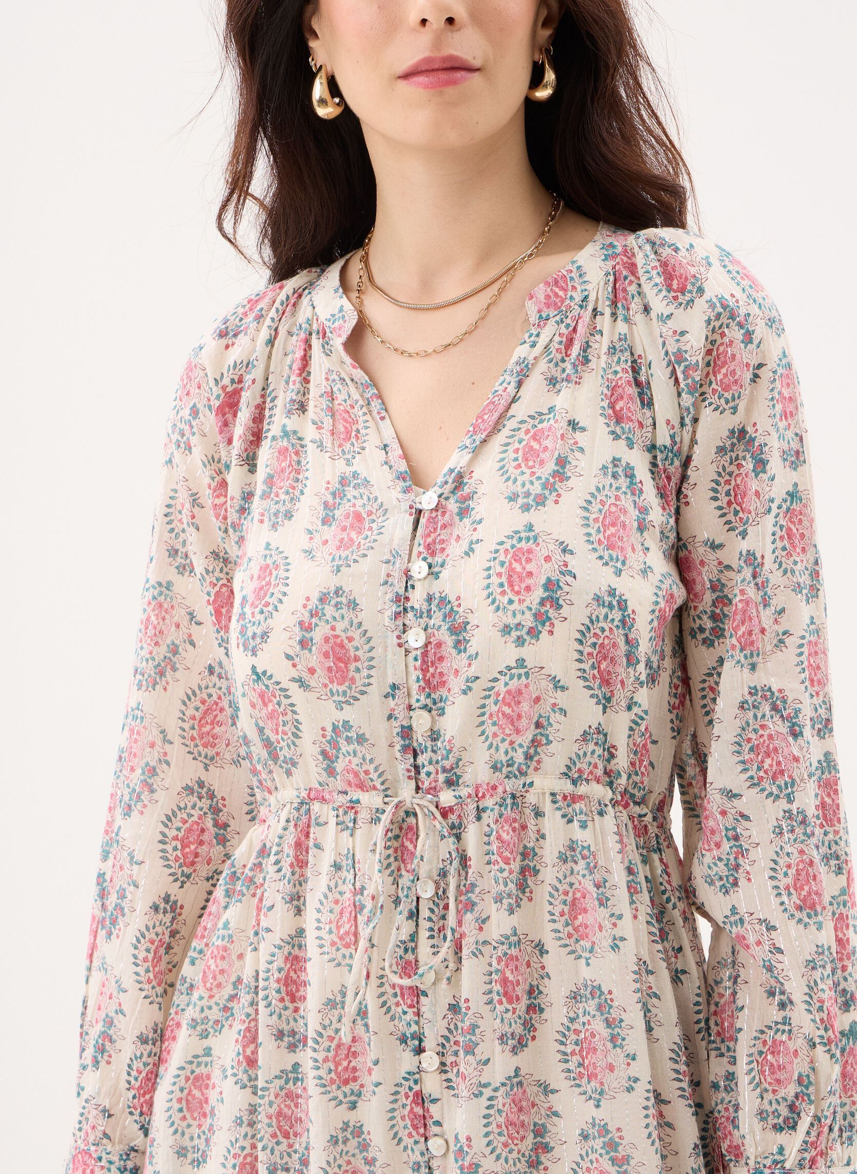 Robes longues Anne femme blanc Maison Hotel Robes longues Anne femme blanc DUSTY