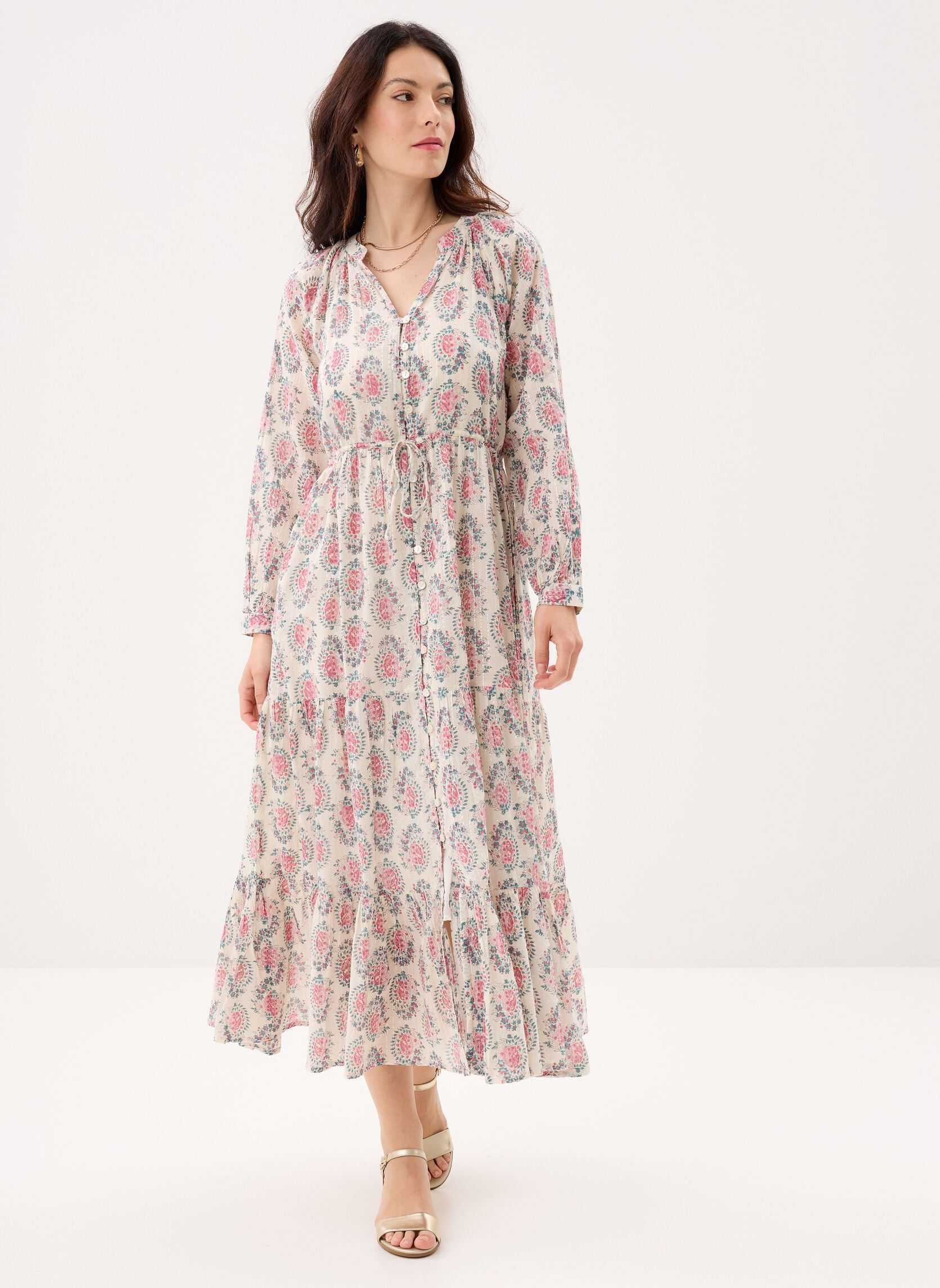 Robes longues Anne femme blanc Maison Hotel Robes longues Anne femme blanc DUSTY