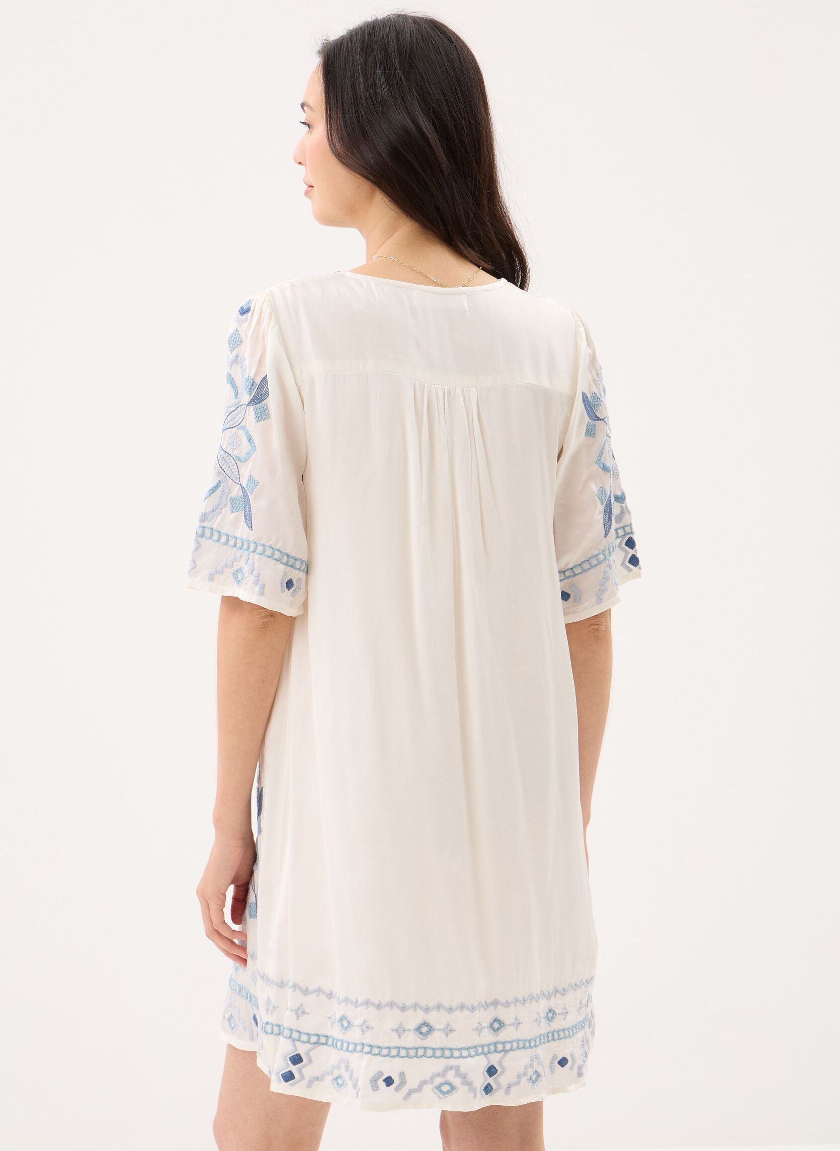 Jurken Marta dames wit Maison Hotel Jurken Marta dames wit OFF WHITE
