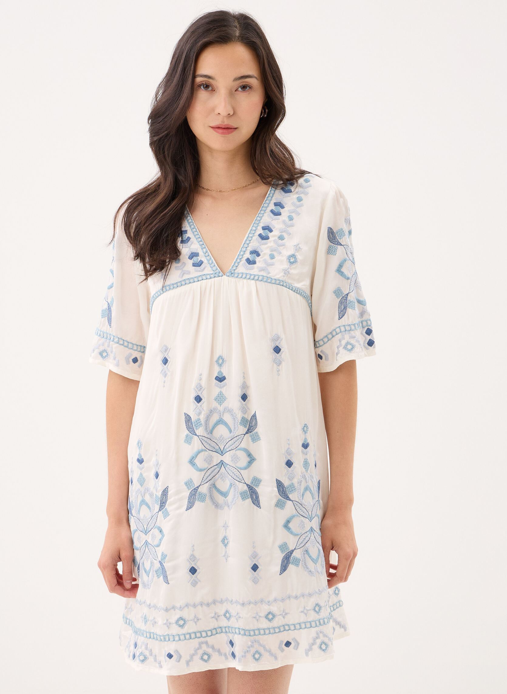 Jurken Marta dames wit Maison Hotel Jurken Marta dames wit OFF WHITE