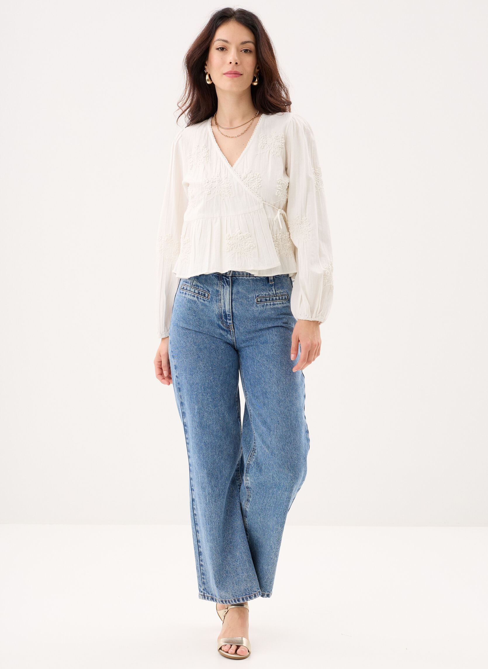 Blouses Salma dames wit Maison Hotel Blouses Salma dames wit PANNA COTTA