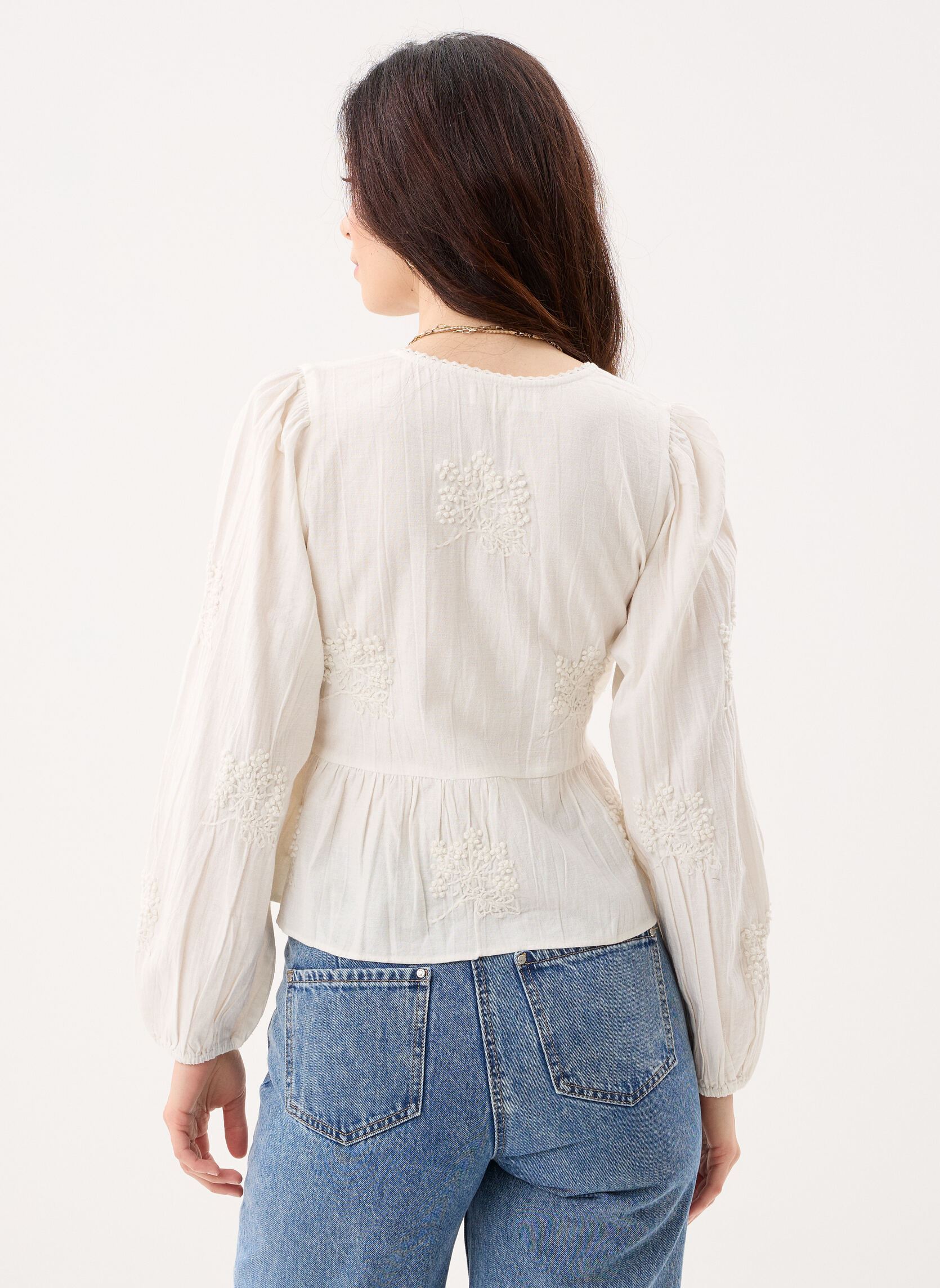 Blouses Salma dames wit Maison Hotel Blouses Salma dames wit PANNA COTTA