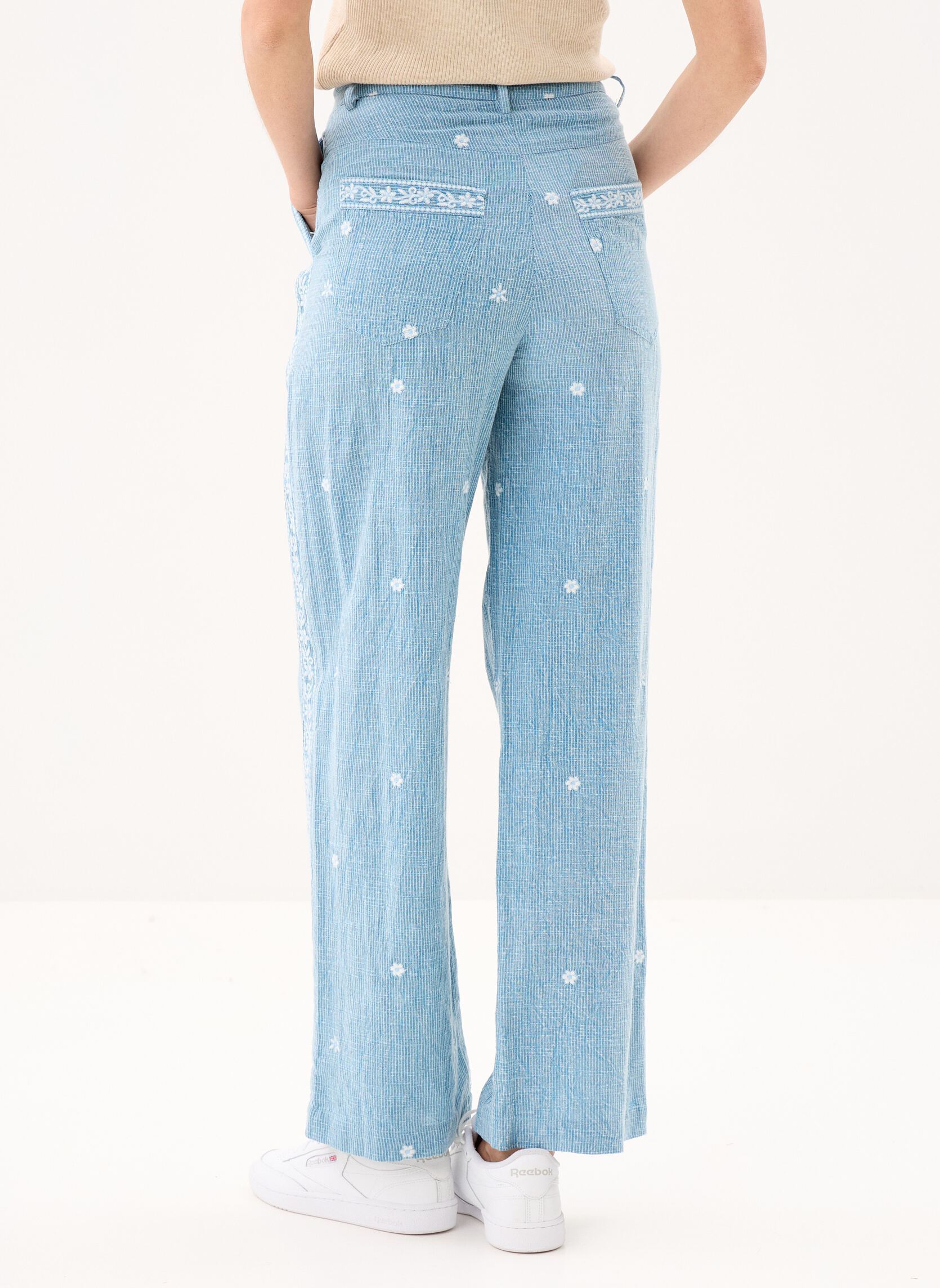 Straight Leg Hosen Karma damen blau Maison Hotel Straight Leg Hosen Karma damen blau Nomad Blue