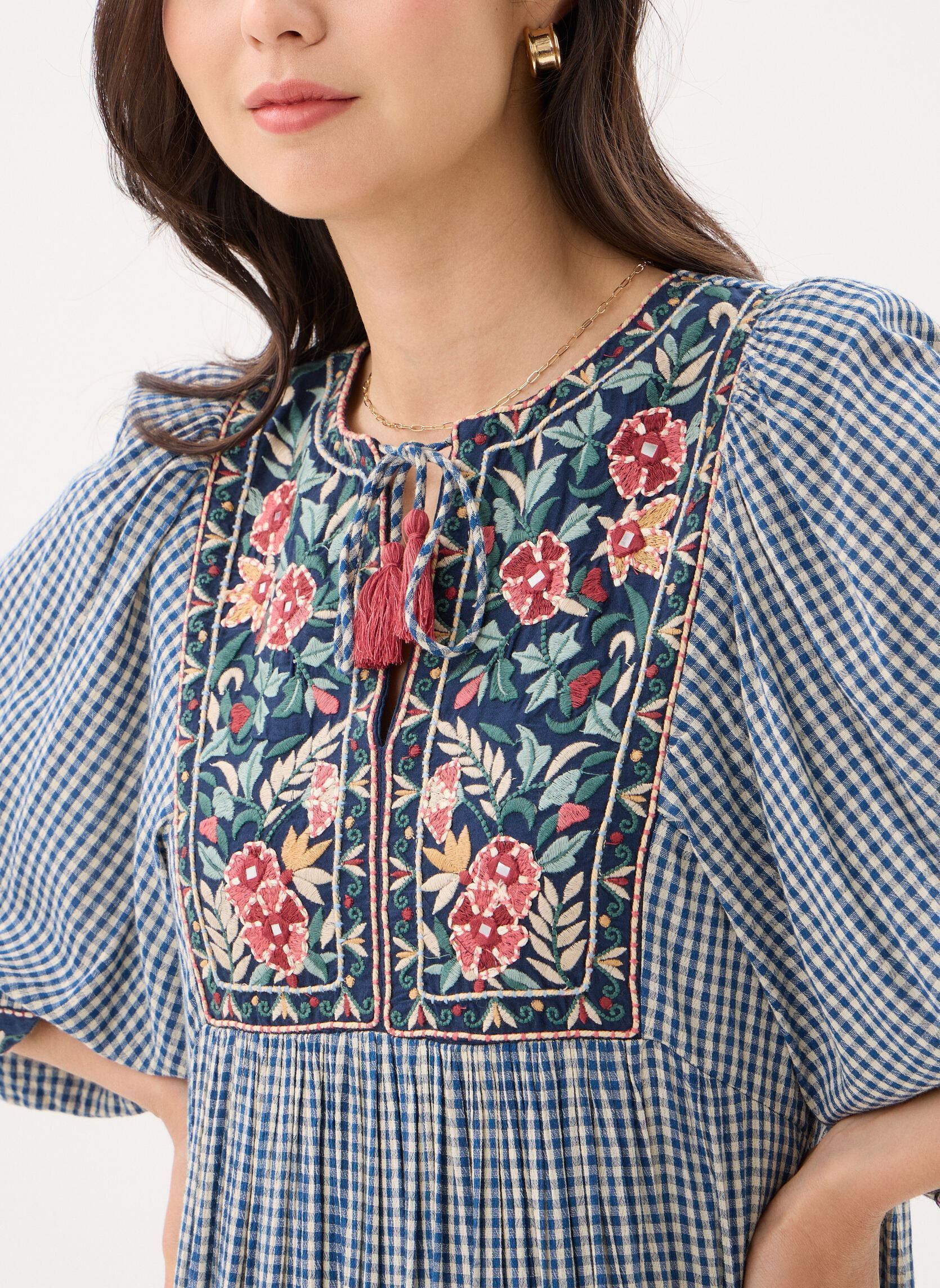 Robes longues Augusta femme bleu Maison Hotel Robes longues Augusta femme bleu Bleu Picnic