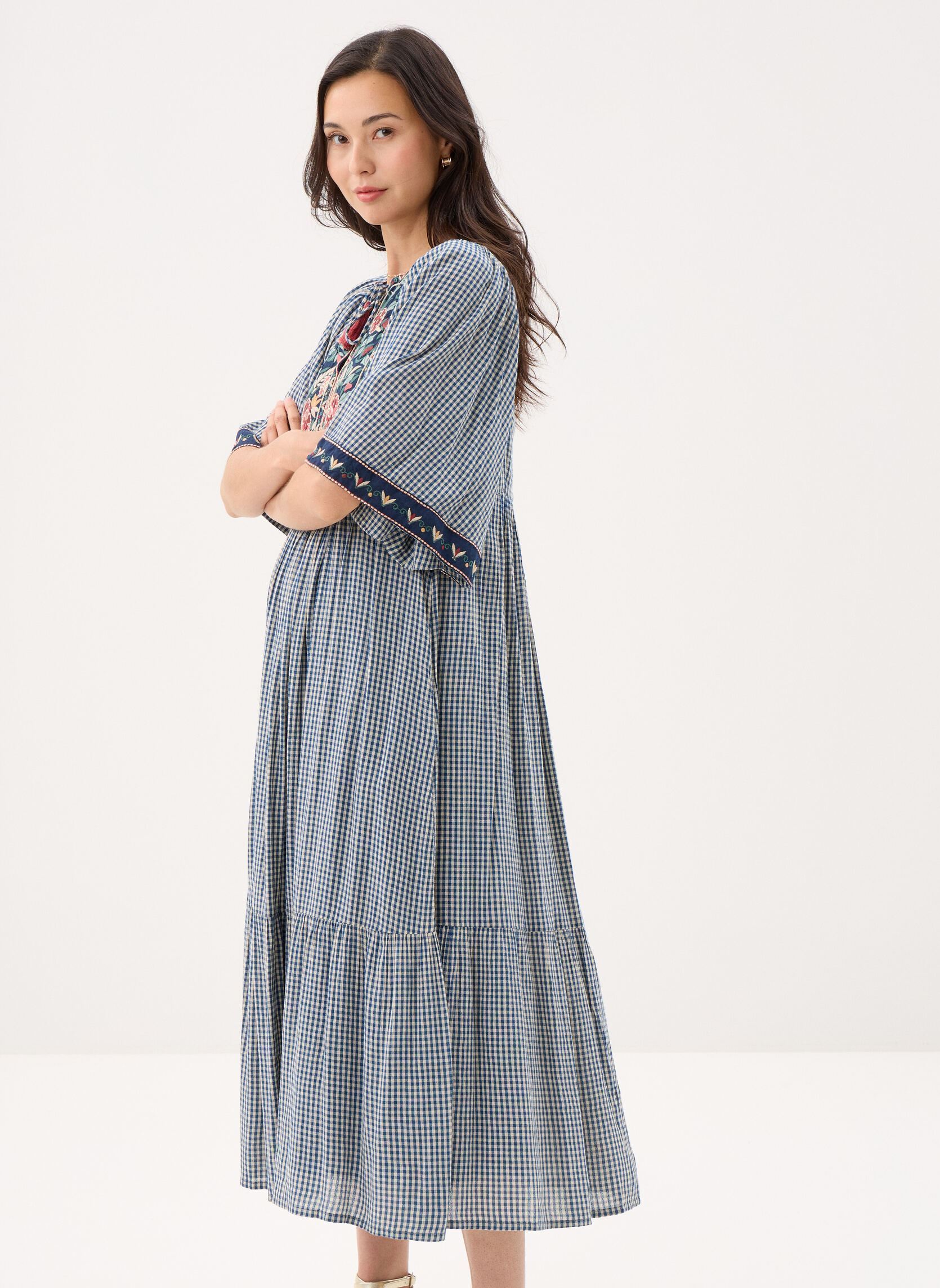 Robes longues Augusta femme bleu Maison Hotel Robes longues Augusta femme bleu Bleu Picnic