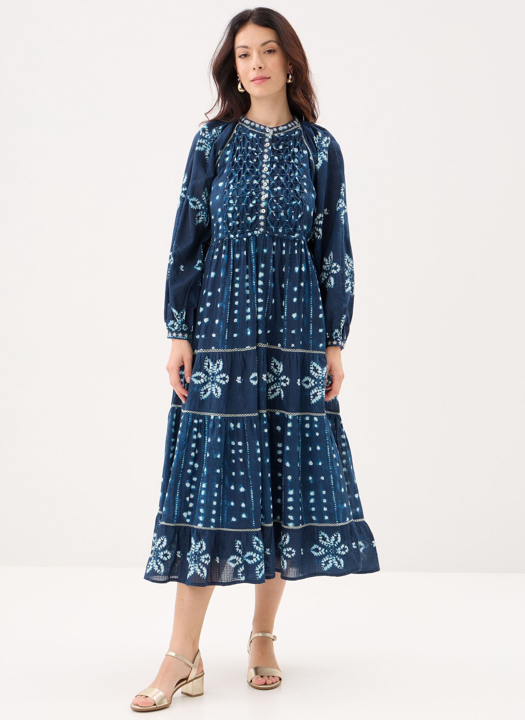 Lange Kleider Kumo damen blau Maison Hotel Lange Kleider Kumo damen blau Ocean Ink