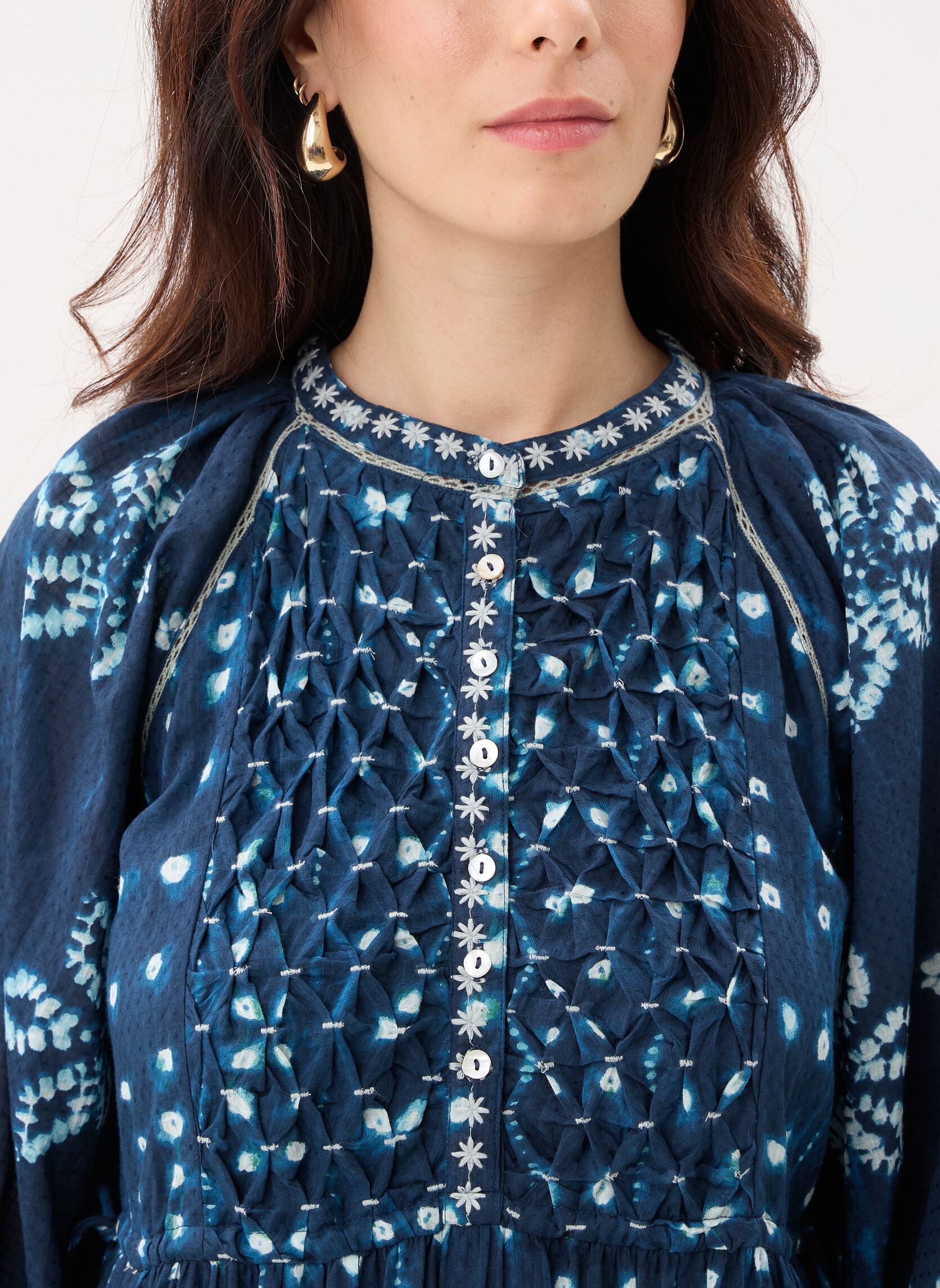 Lange Kleider Kumo damen blau Maison Hotel Lange Kleider Kumo damen blau Ocean Ink