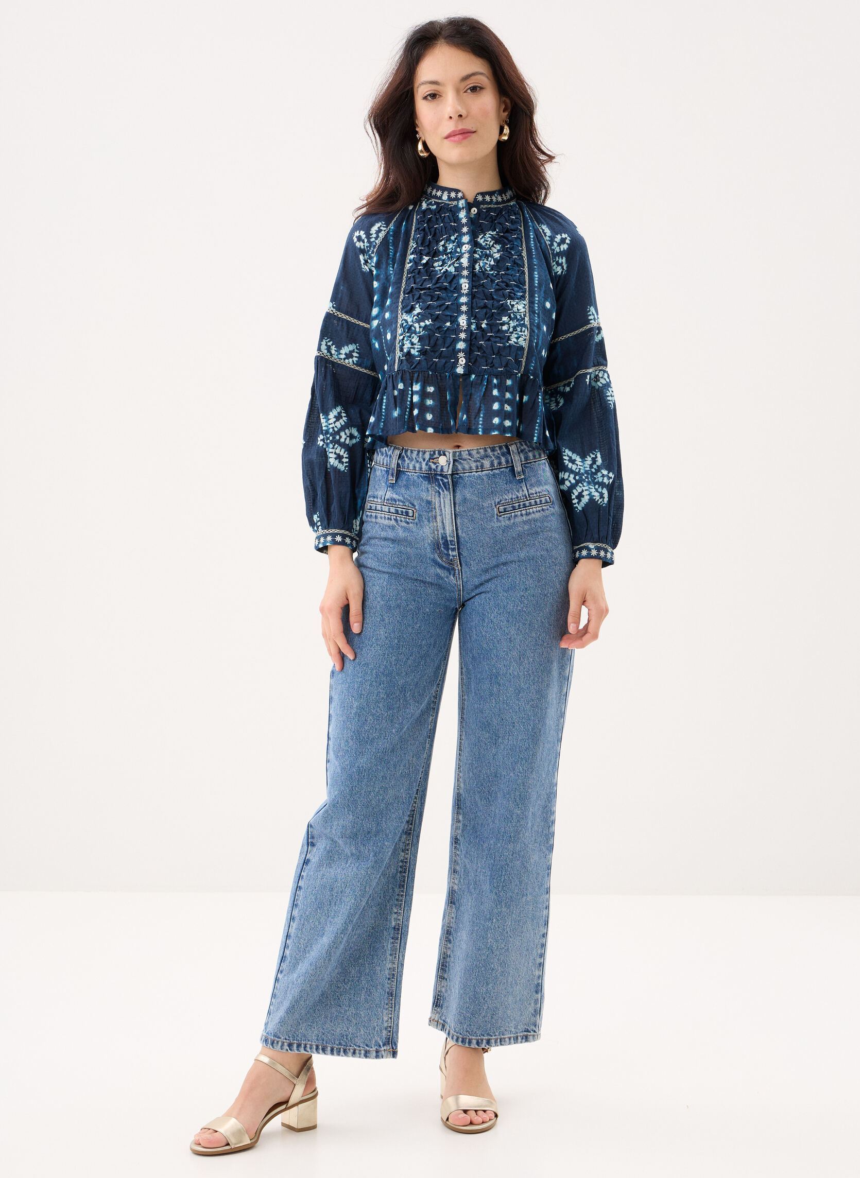 Blusen Sora damen blau Maison Hotel Blusen Sora damen blau Ocean Ink