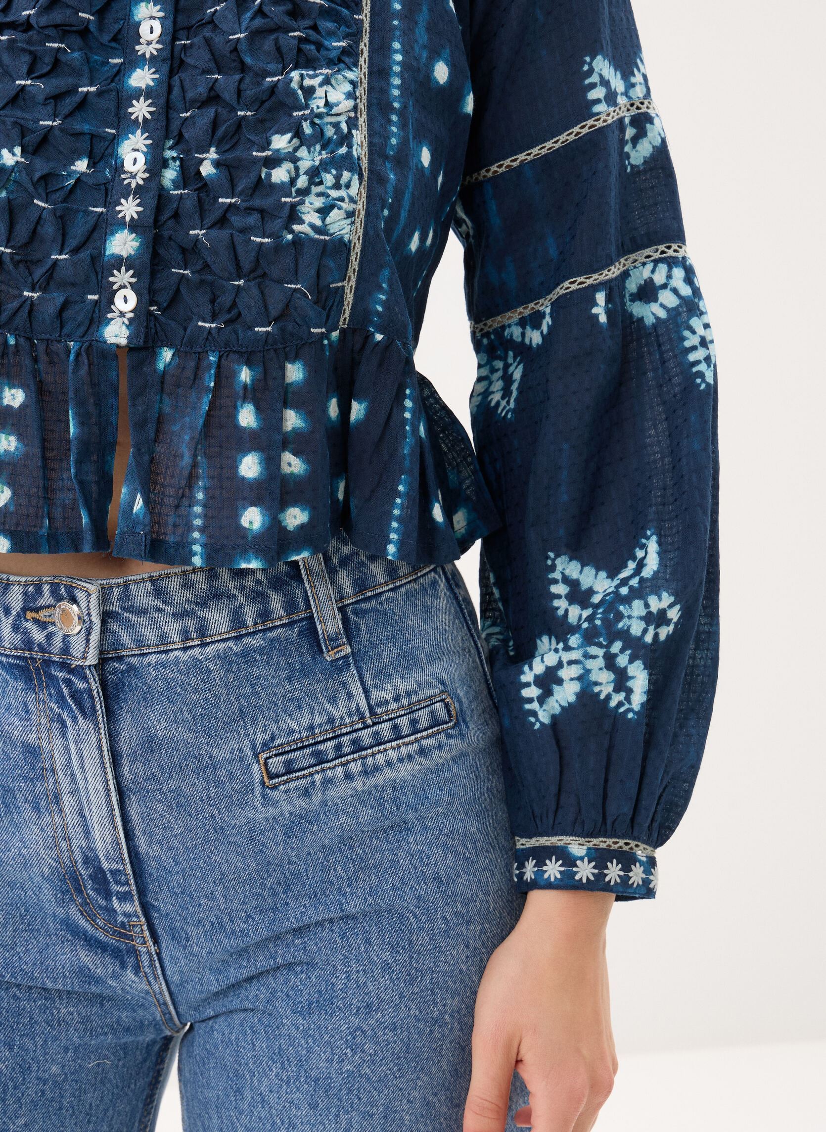 Blusen Sora damen blau Maison Hotel Blusen Sora damen blau Ocean Ink