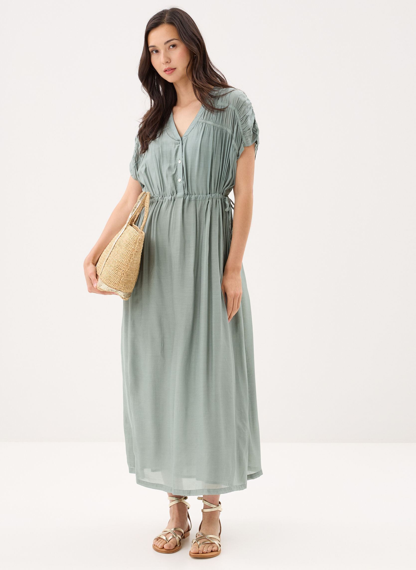 Lange Kleider Agnes damen blau Maison Hotel Lange Kleider Agnes damen blau Moss