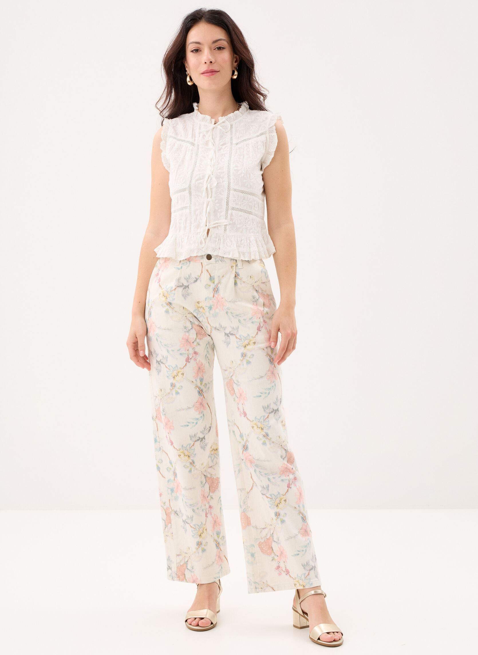 Pantalons larges Lirio femme multicolore Maison Hotel Pantalons larges Lirio femme multicolore Dusty Pink