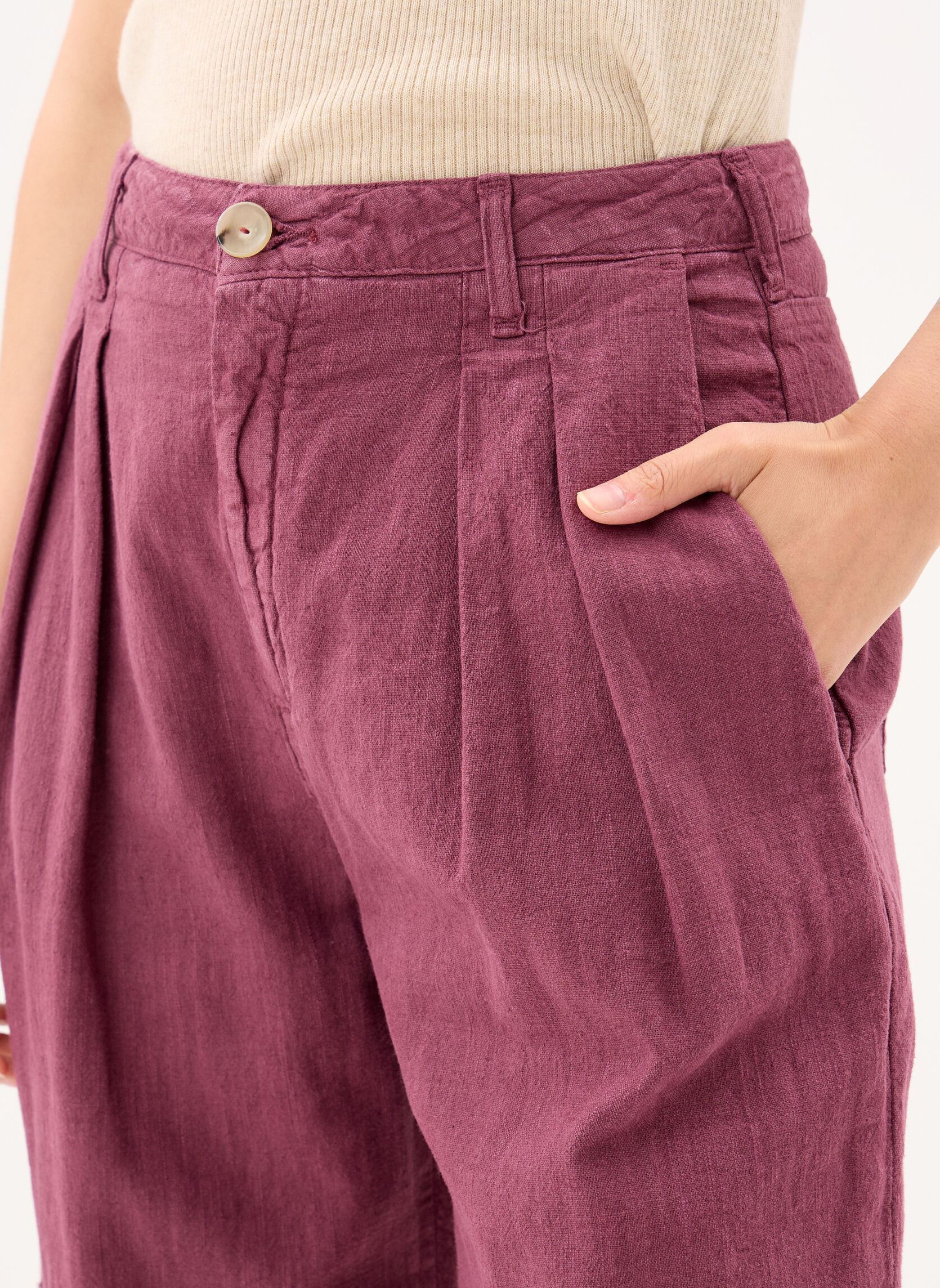 Pantalons larges Marina femme bordeaux Maison Hotel Pantalons larges Marina femme bordeaux Bordeaux
