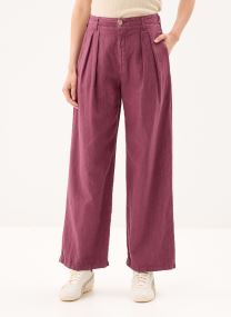 Pantalons larges Marina femme bordeaux