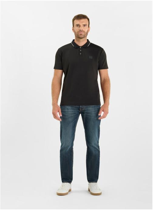 Le temps des cerises Polos Polo OARON Black homme noir