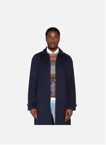 Manteaux longs Manteau Dante bleu foncé en laine homme bleu Serge Blanco Manteaux longs Manteau Dante bleu foncé en laine homme bleu dark_blue