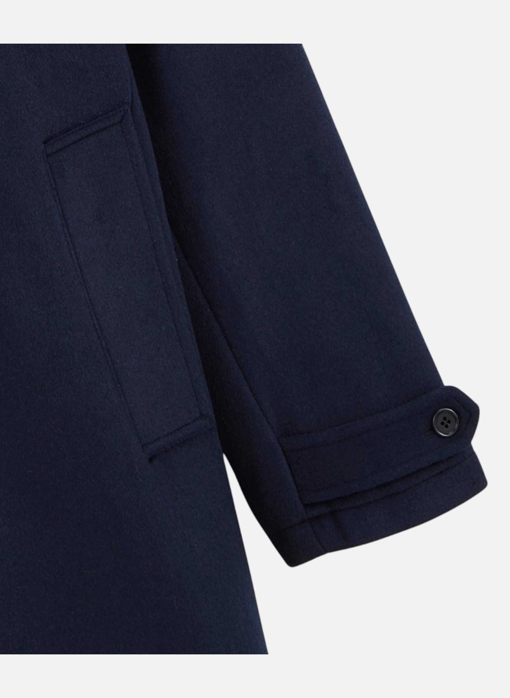 Manteaux longs Manteau Dante bleu foncé en laine homme bleu Serge Blanco Manteaux longs Manteau Dante bleu foncé en laine homme bleu dark_blue