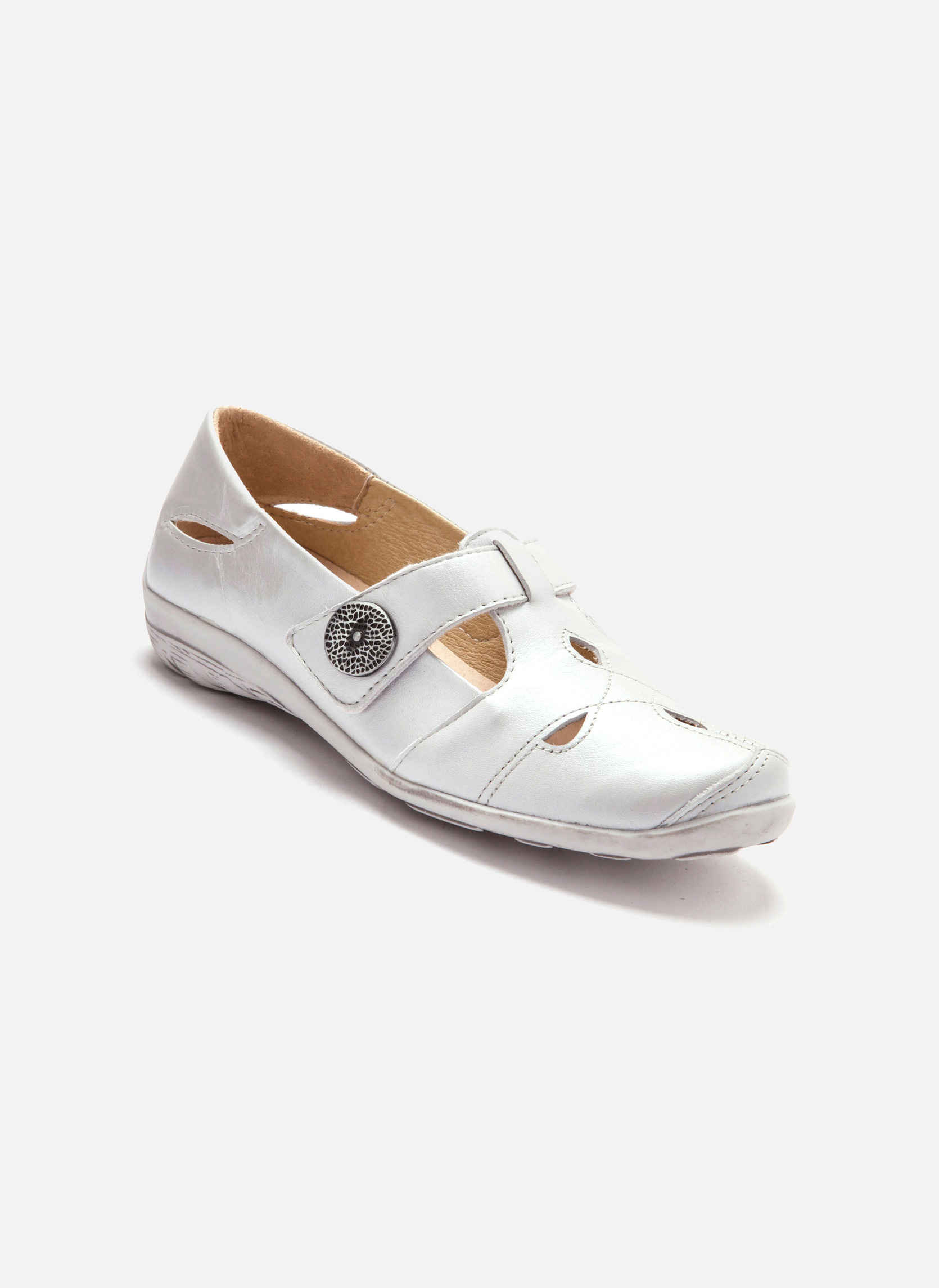 Pediconfort Salomés bicolores en cuir aérosemelle Multicolore