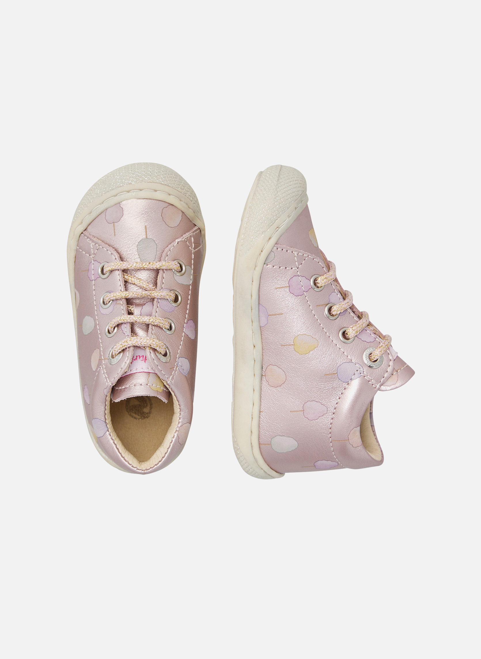 Naturino gouden veter bumper unicorn lederen sneakers Cocoon Roze