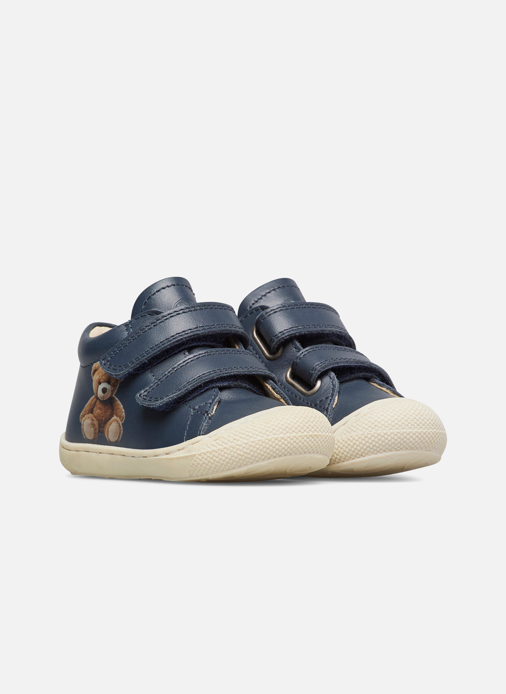 Chaussures Mary Jane Naturino Fille - Bleu Marine Avec Détails Fleurs - Taille US Youth 9 - Neuves Sans Boîte