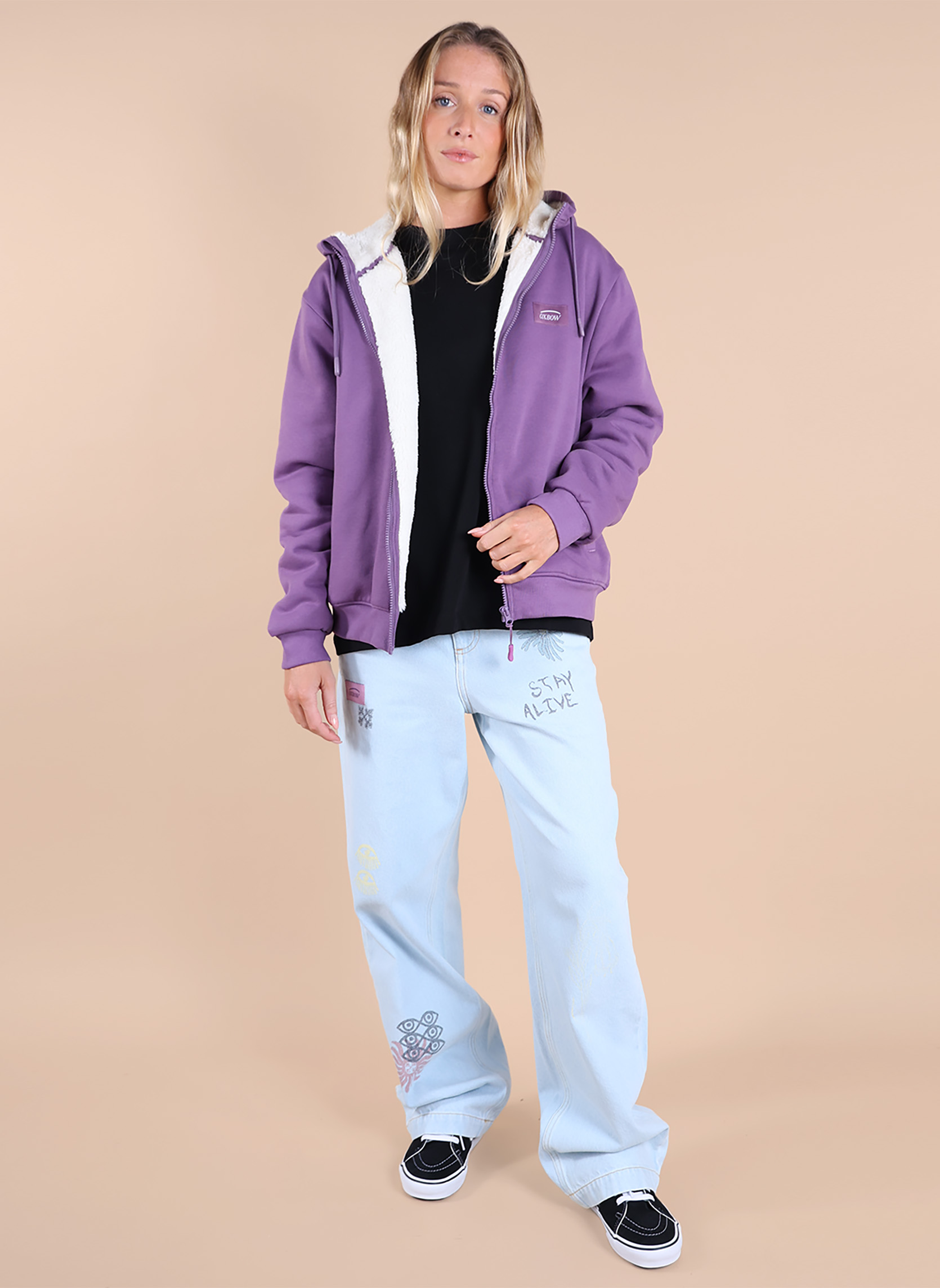 Veste à Capuche à Carreaux pour Femme – Doublure Polaire