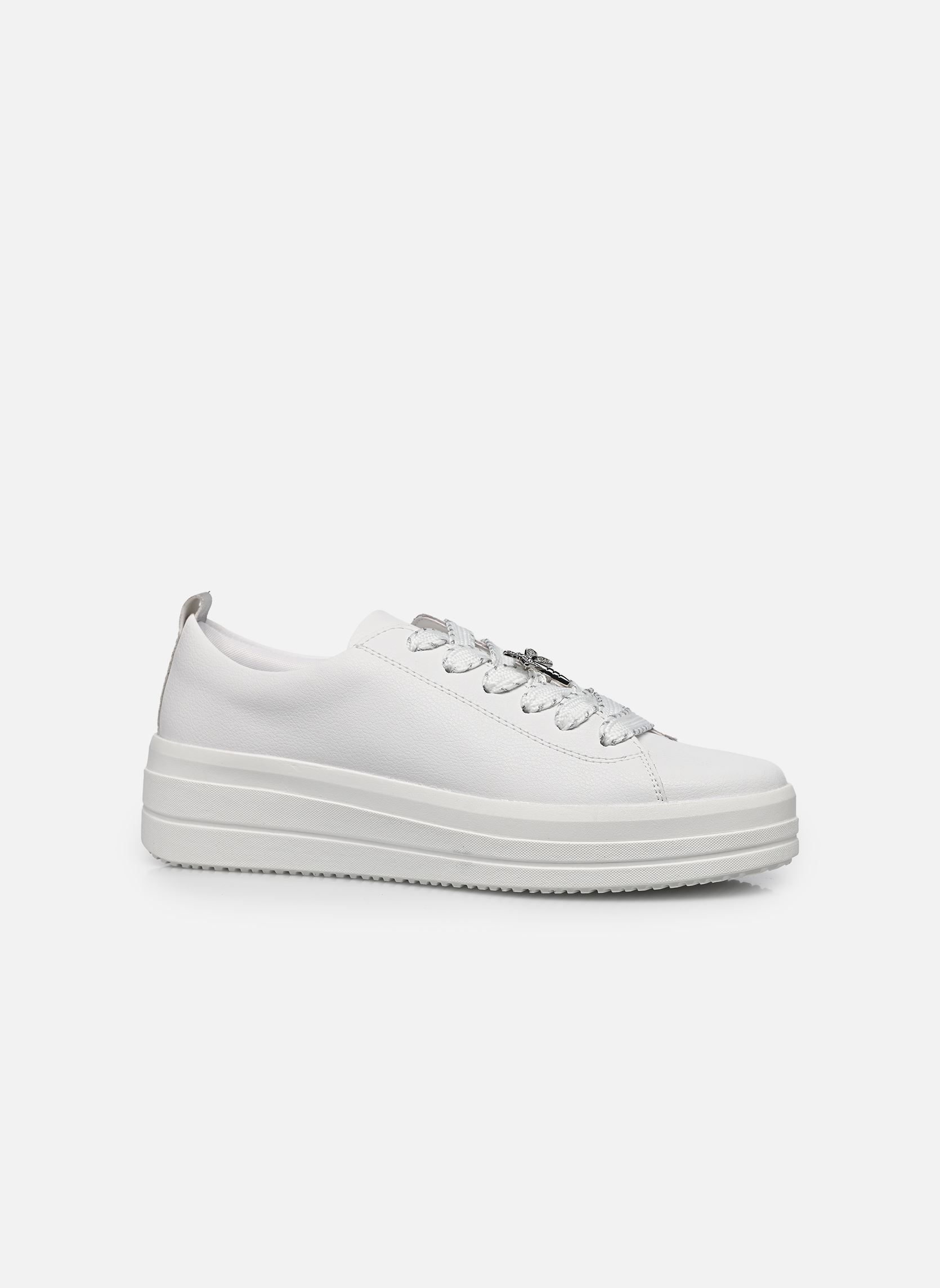 Sleehak sneakers D1C03 dames wit Remonte Sleehak sneakers D1C03 dames wit WEISS/PERLMUTT