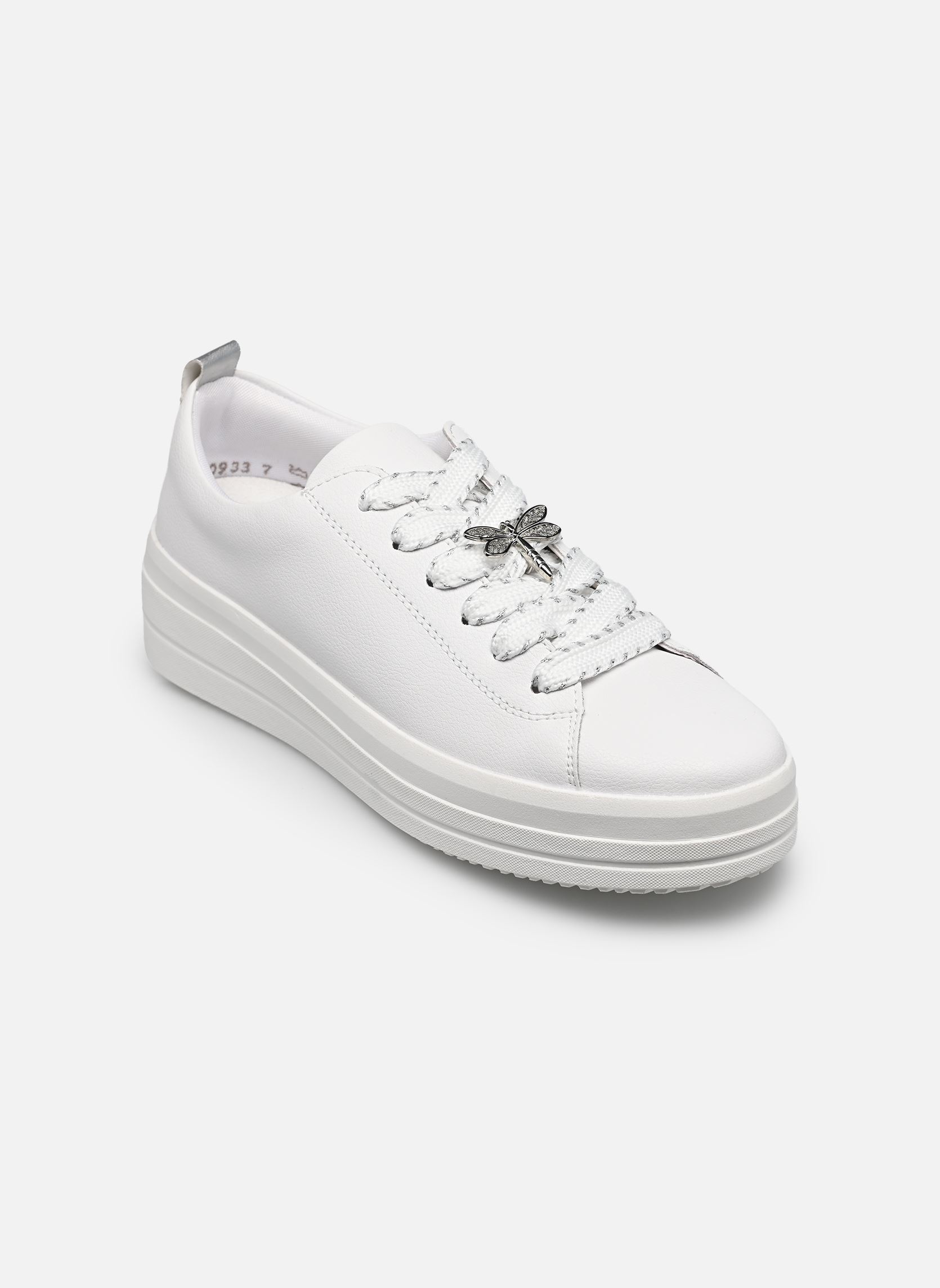 Sleehak sneakers D1C03 dames wit Remonte Sleehak sneakers D1C03 dames wit WEISS/PERLMUTT