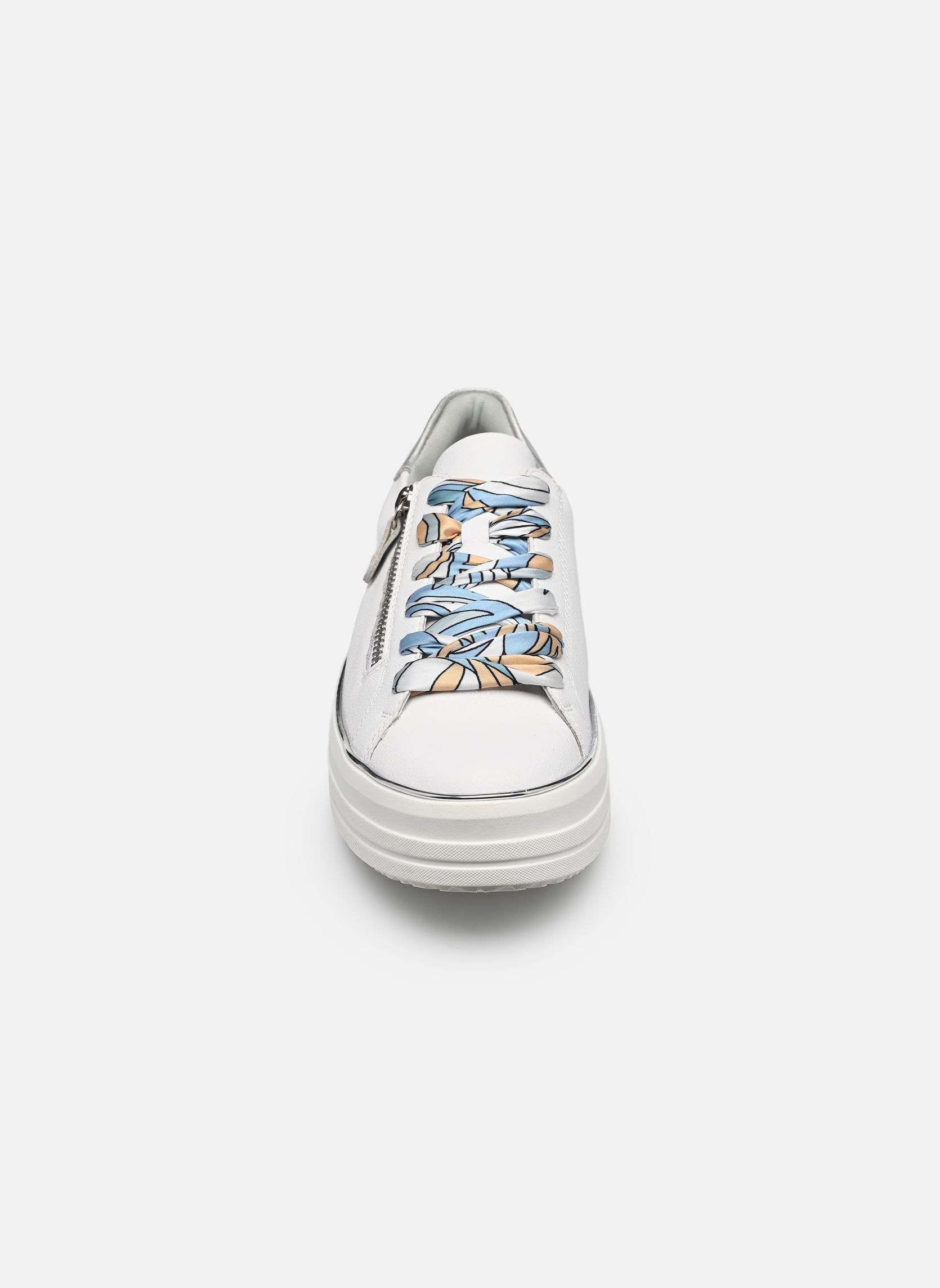 Sleehak sneakers D1C06 dames wit Remonte Sleehak sneakers D1C06 dames wit WEISS/PERLMUTT