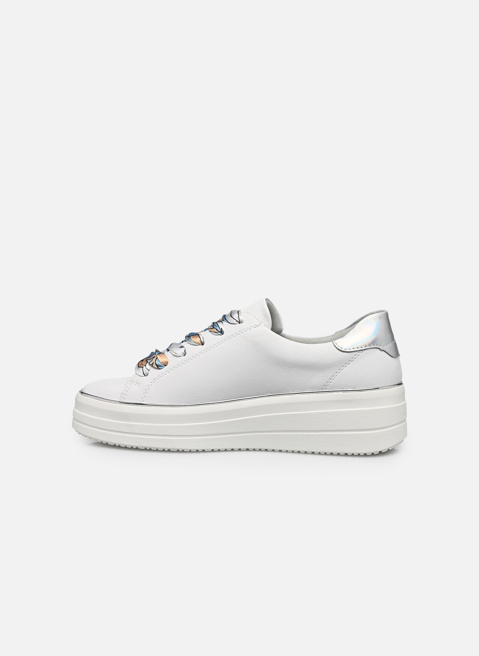 Sleehak sneakers D1C06 dames wit Remonte Sleehak sneakers D1C06 dames wit WEISS/PERLMUTT