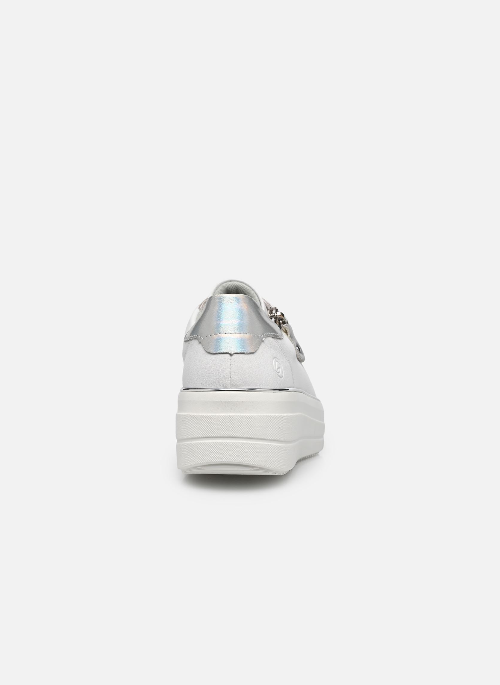 Sleehak sneakers D1C06 dames wit Remonte Sleehak sneakers D1C06 dames wit WEISS/PERLMUTT