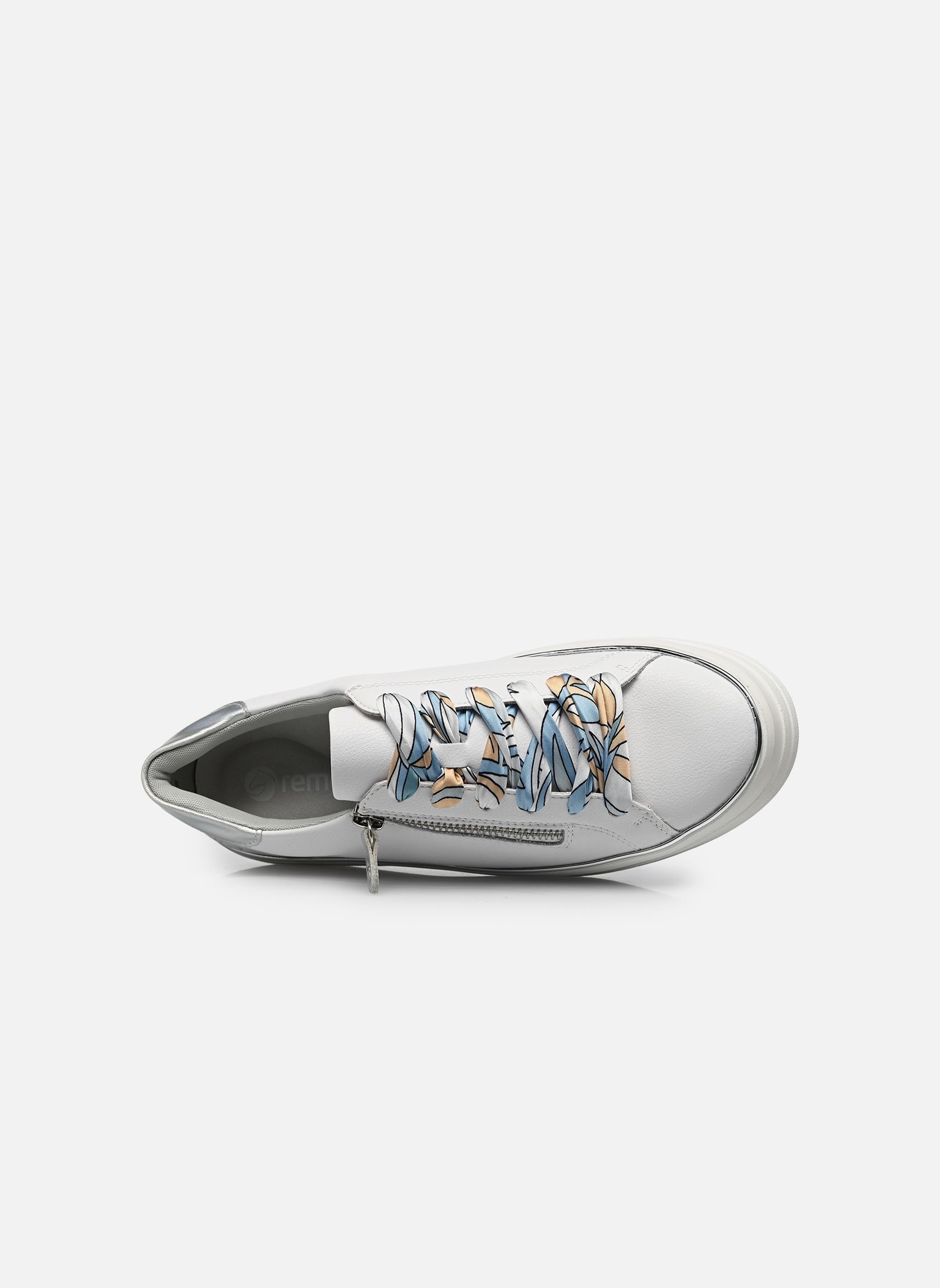 Sleehak sneakers D1C06 dames wit Remonte Sleehak sneakers D1C06 dames wit WEISS/PERLMUTT