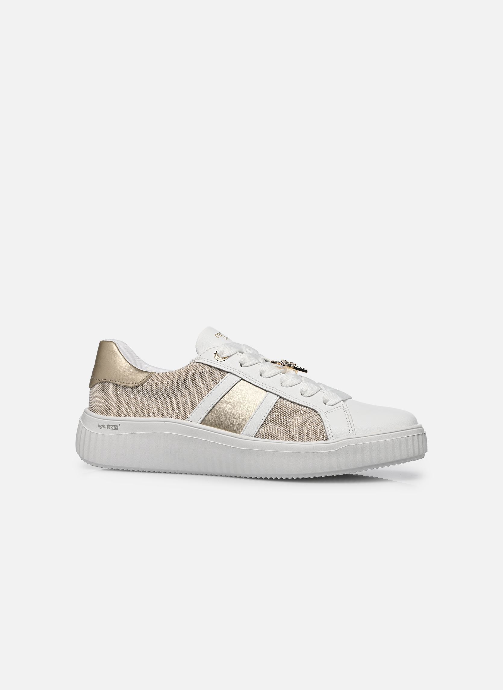 Lage sneakers D3E01 dames goud en brons Remonte Lage sneakers D3E01 dames goud en brons WEISS/WEISS-GOLD/PALEGOLD