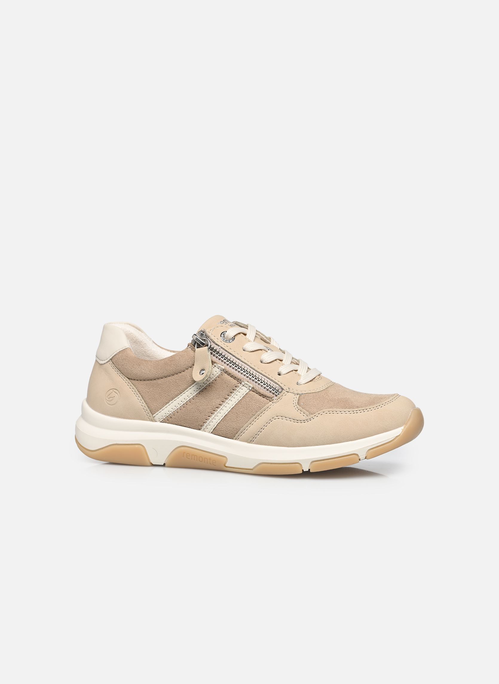 Lage sneakers D1S04 dames beige Remonte Lage sneakers D1S04 dames beige PERLE/JUTE/PORZELLAN