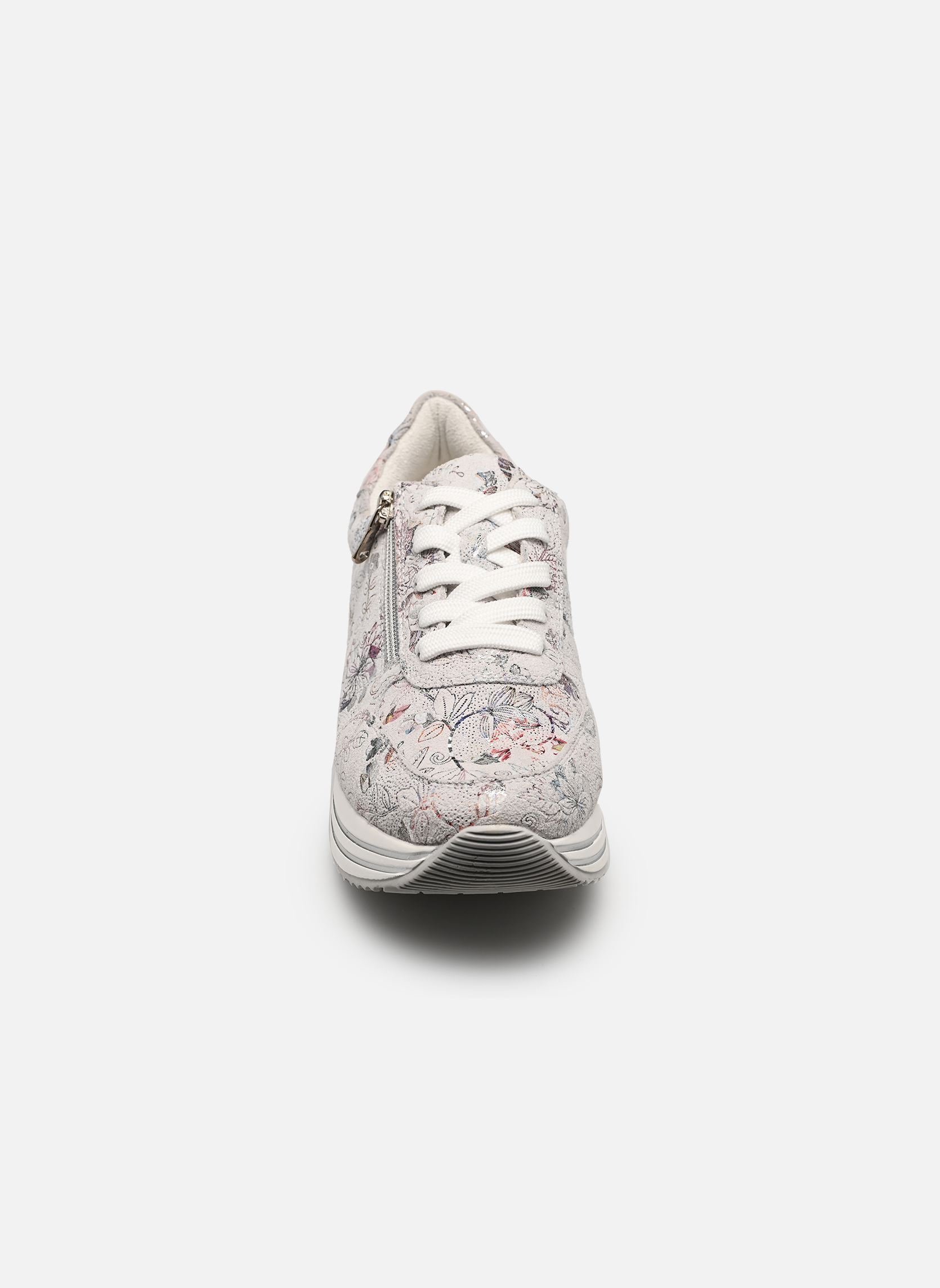 Sleehak sneakers D1326 dames meerkleurig Remonte Sleehak sneakers D1326 dames meerkleurig WHITE-MULTI