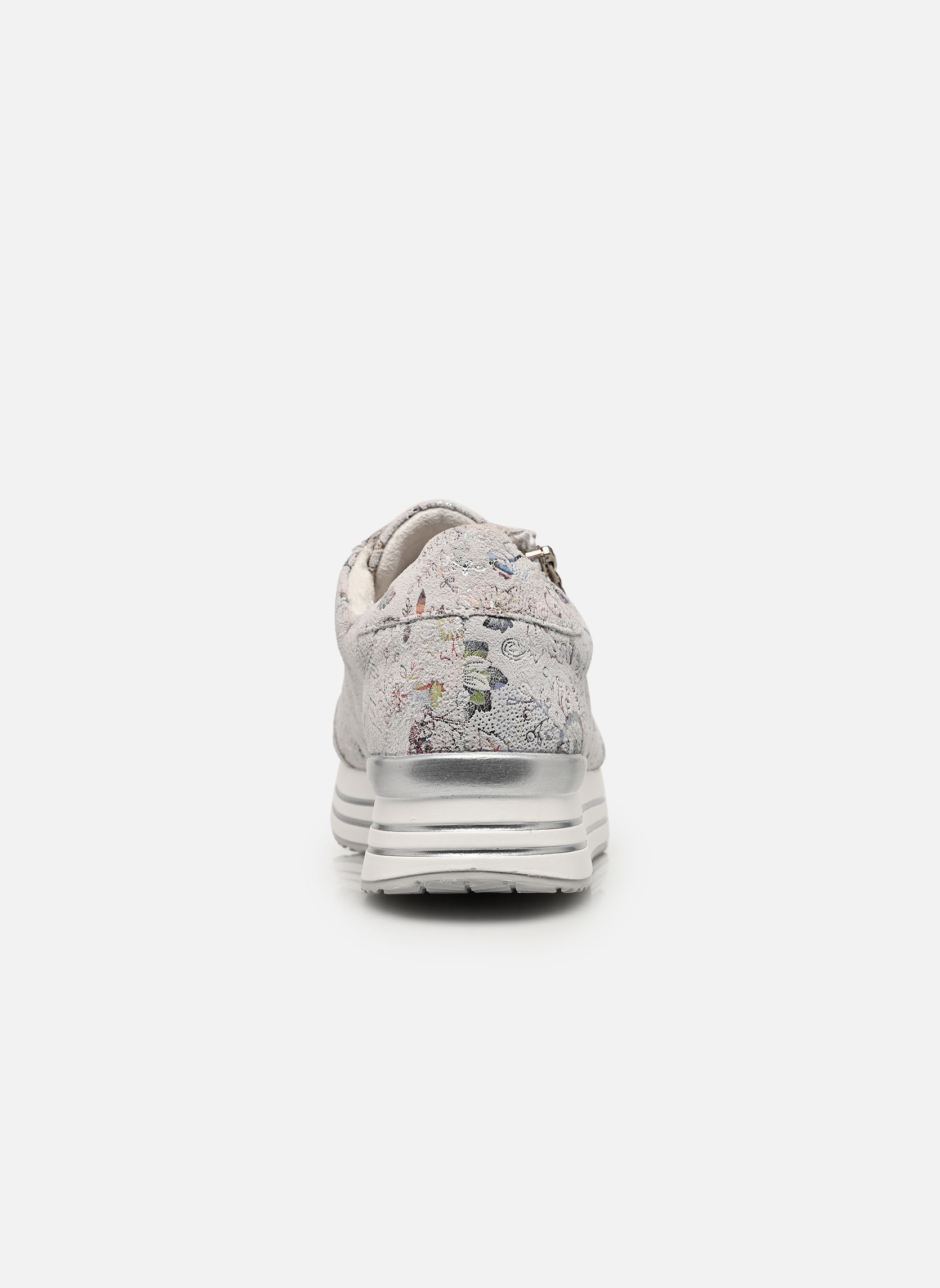 Sleehak sneakers D1326 dames meerkleurig Remonte Sleehak sneakers D1326 dames meerkleurig WHITE-MULTI
