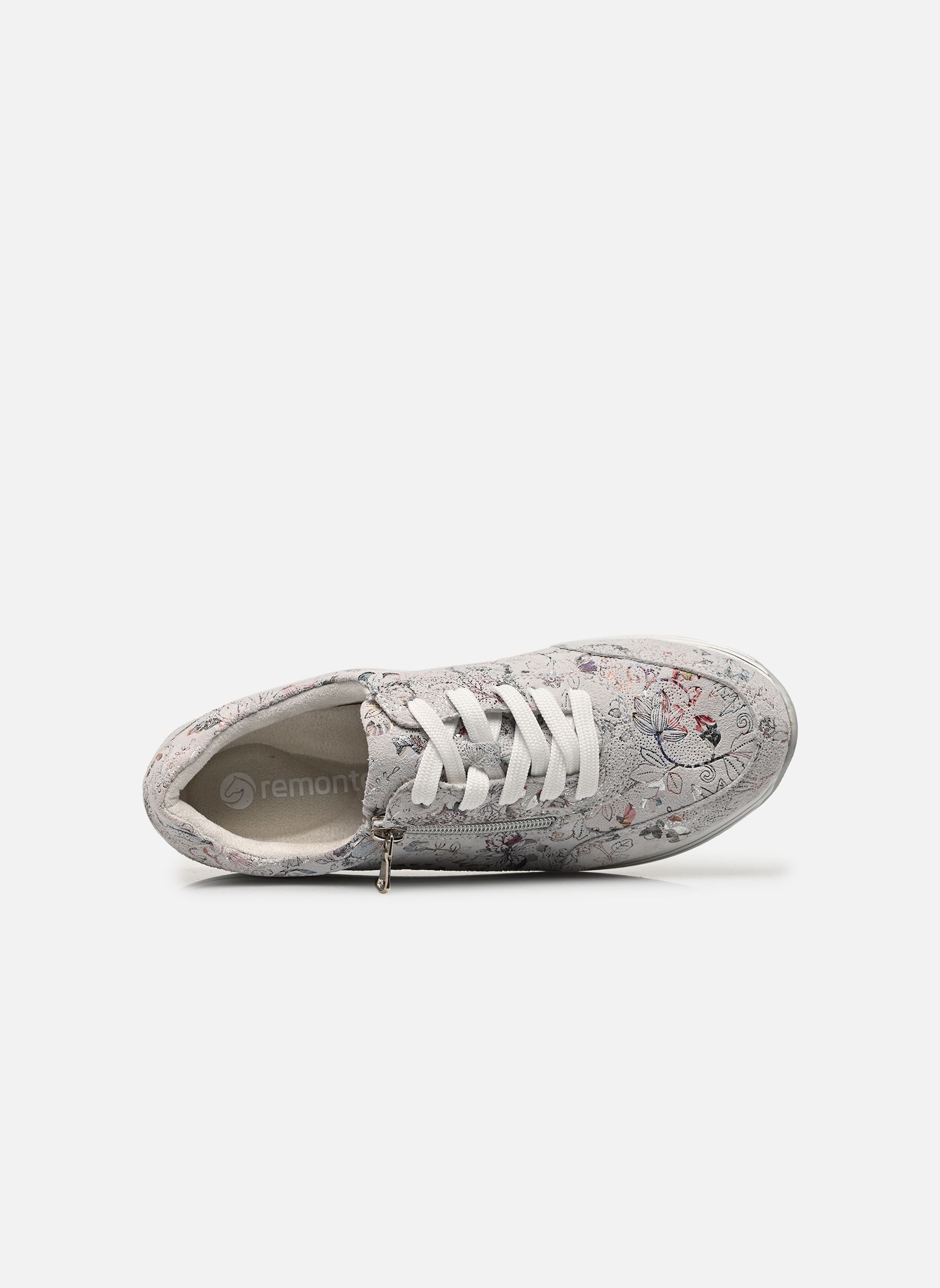 Sleehak sneakers D1326 dames meerkleurig Remonte Sleehak sneakers D1326 dames meerkleurig WHITE-MULTI