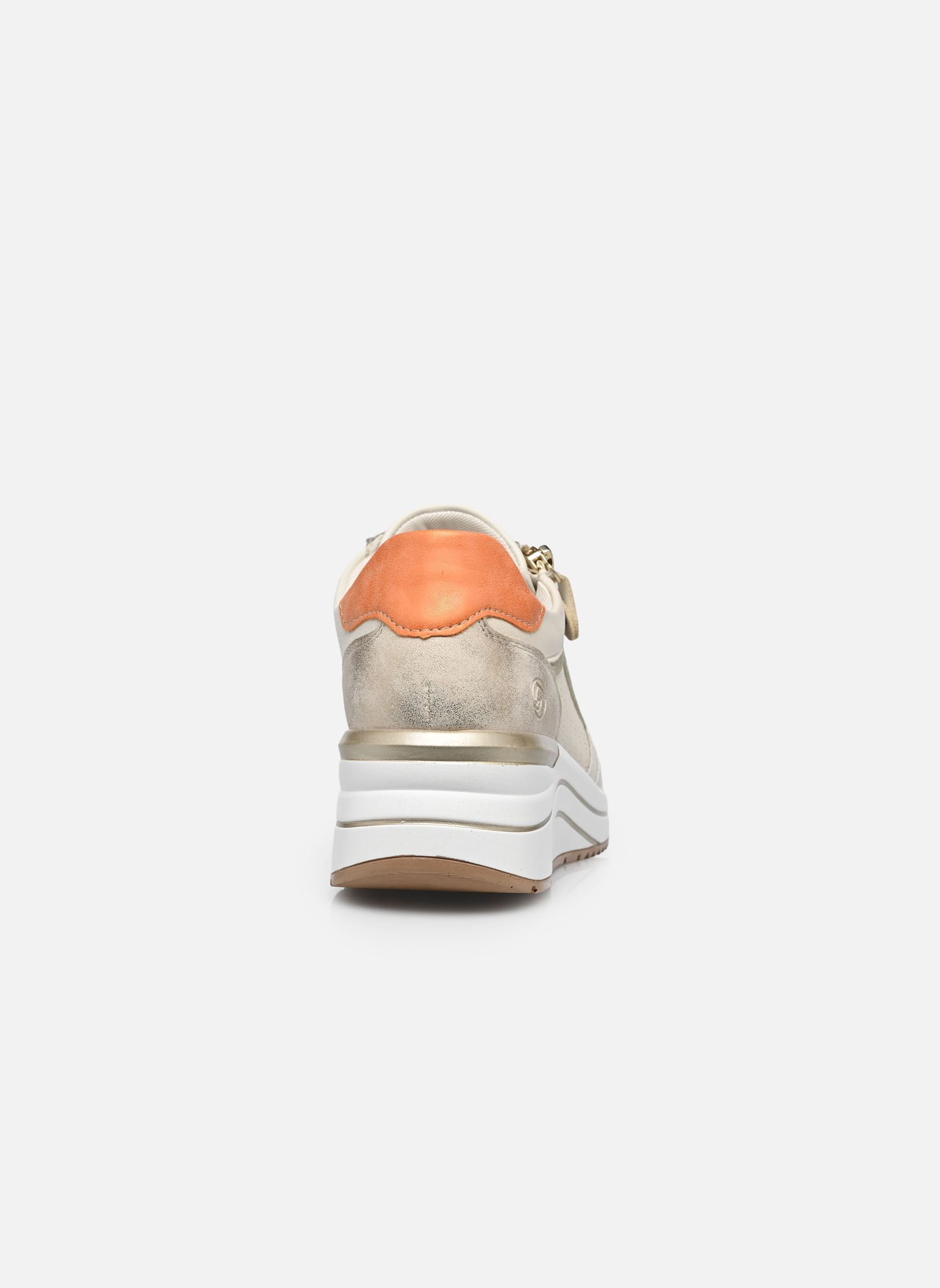Sleehak sneakers D0T10 dames wit Remonte Sleehak sneakers D0T10 dames wit OFFWHITE/PORZELLAN/SALBEI/MUSC