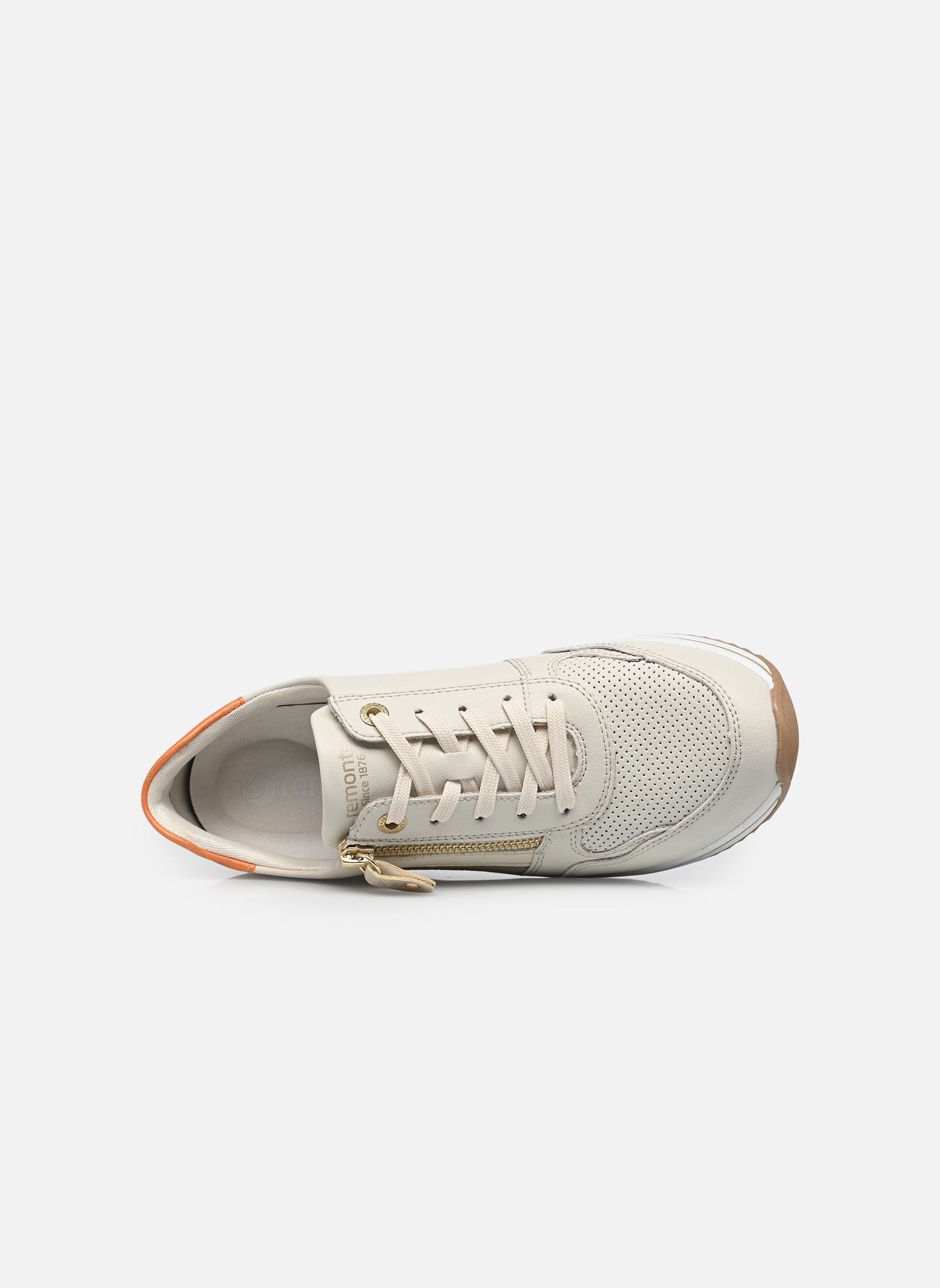 Sleehak sneakers D0T10 dames wit Remonte Sleehak sneakers D0T10 dames wit OFFWHITE/PORZELLAN/SALBEI/MUSC