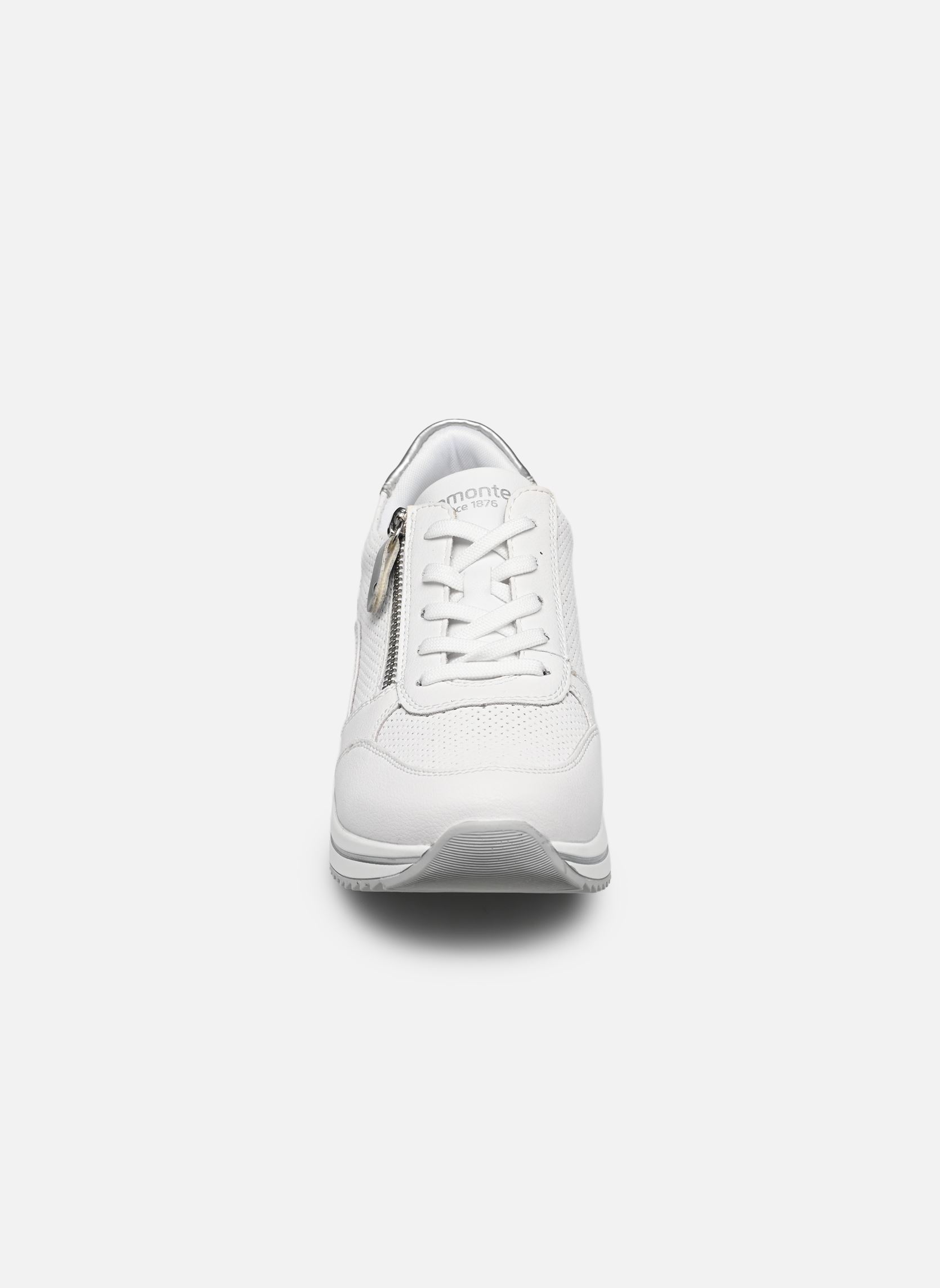 Baskets compensées D0T06 femme blanc Remonte Baskets compensées D0T06 femme blanc WEISS/WEISS/SILVER