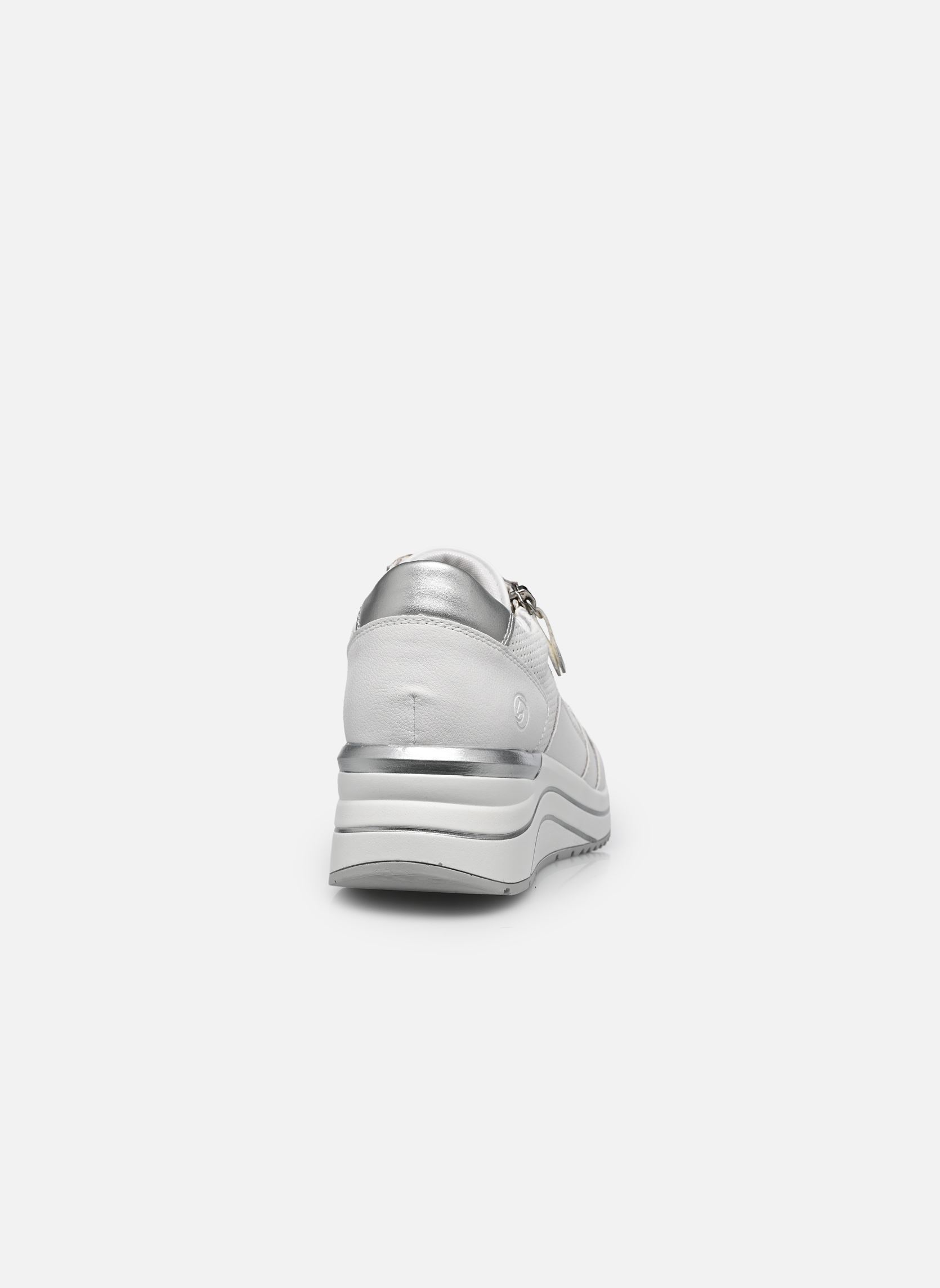 Baskets compensées D0T06 femme blanc Remonte Baskets compensées D0T06 femme blanc WEISS/WEISS/SILVER