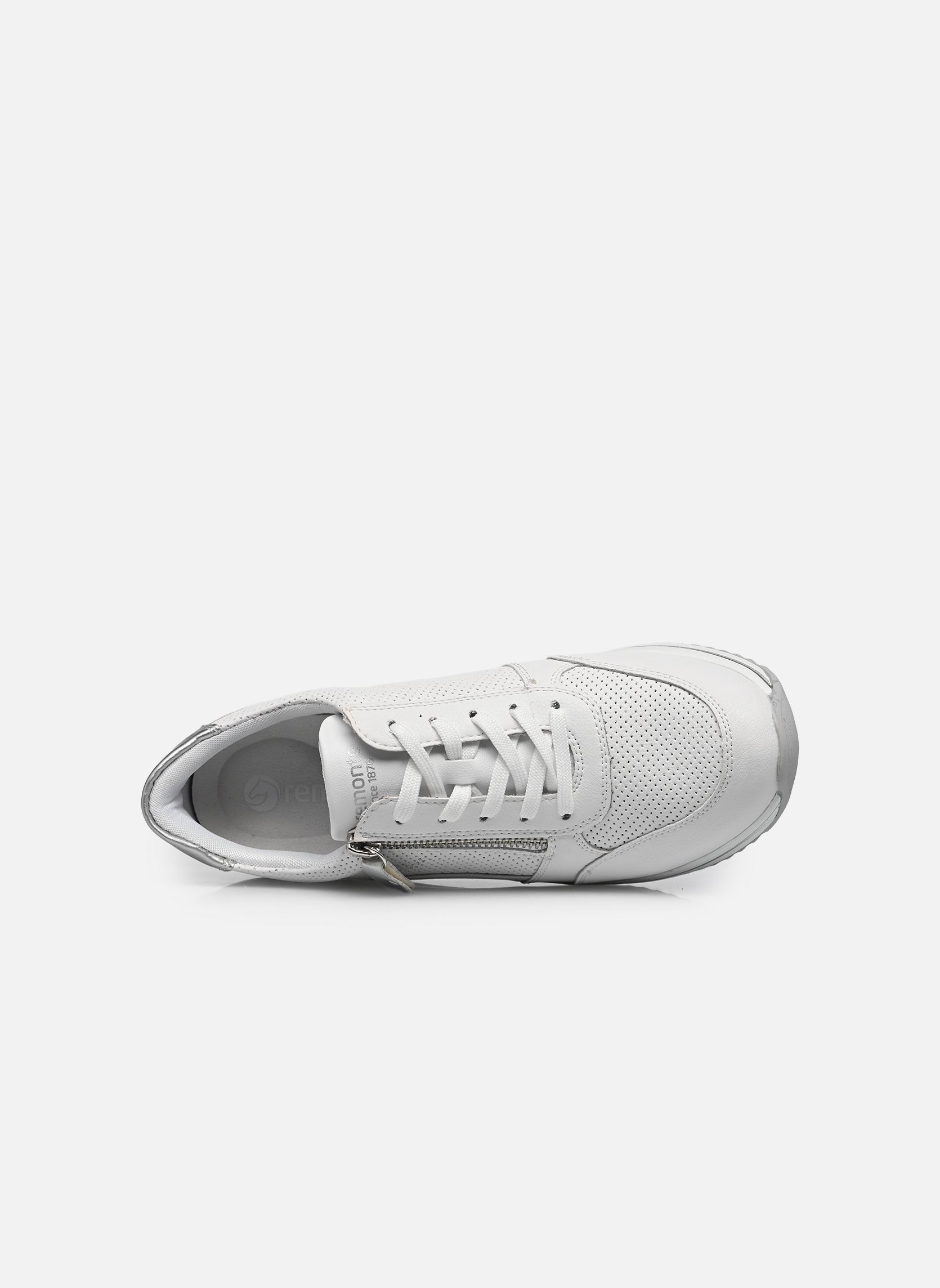 Baskets compensées D0T06 femme blanc Remonte Baskets compensées D0T06 femme blanc WEISS/WEISS/SILVER