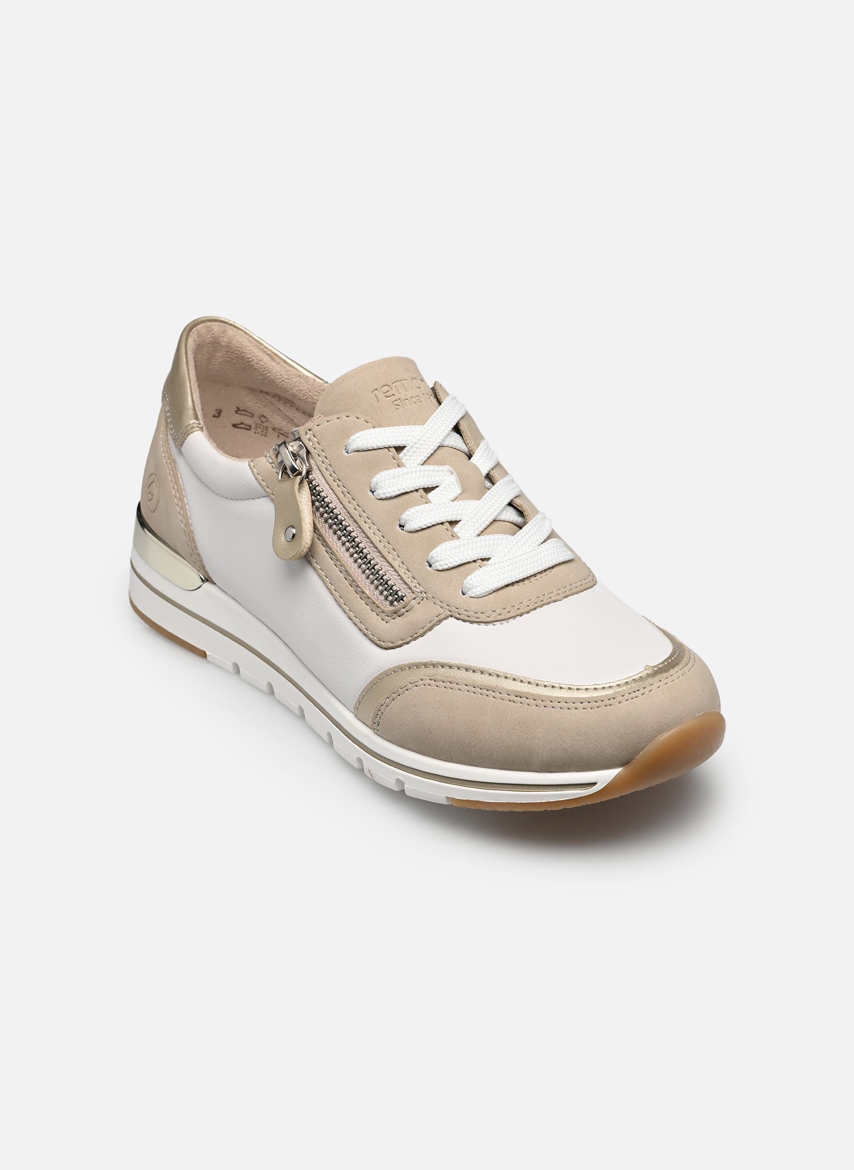 Lage sneakers R6709 dames wit Remonte Lage sneakers R6709 dames wit GINGER/PALEGOLD/WEISS