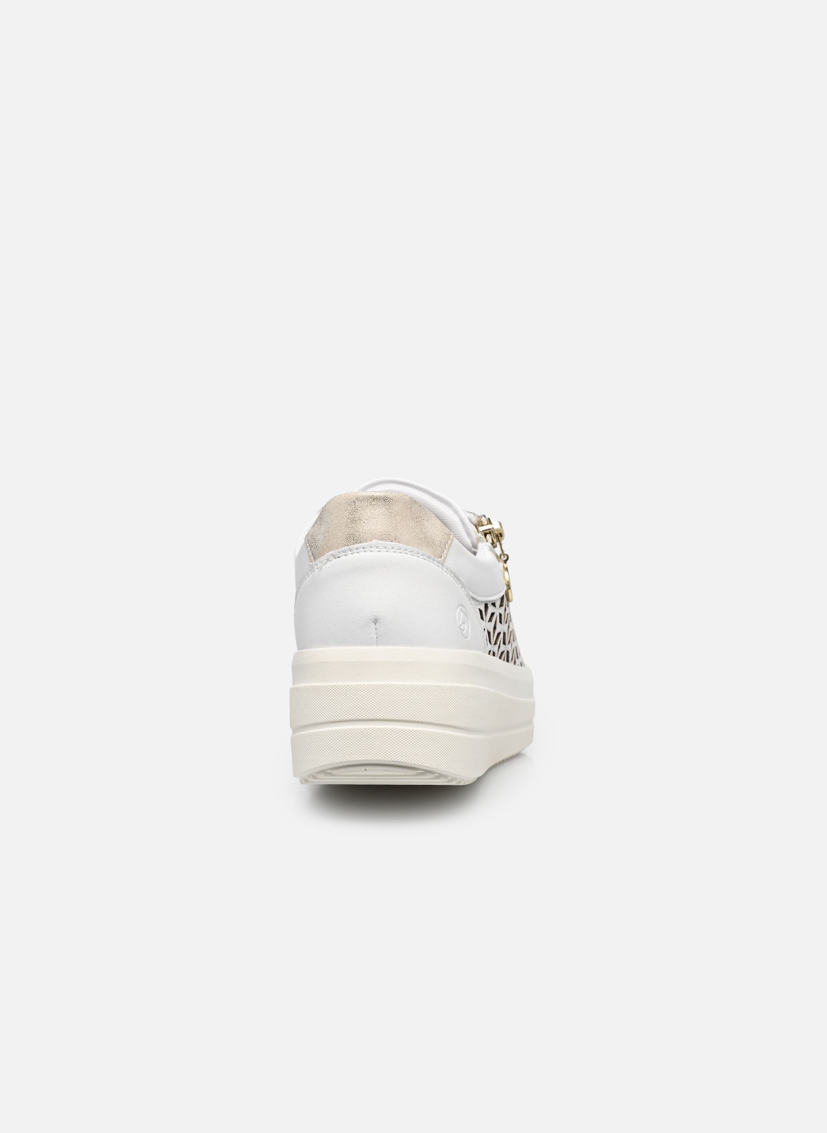 Sleehak sneakers D1C11 dames wit Remonte Sleehak sneakers D1C11 dames wit WEISS/LIGHTGOLD/MUSCHEL/WEISS